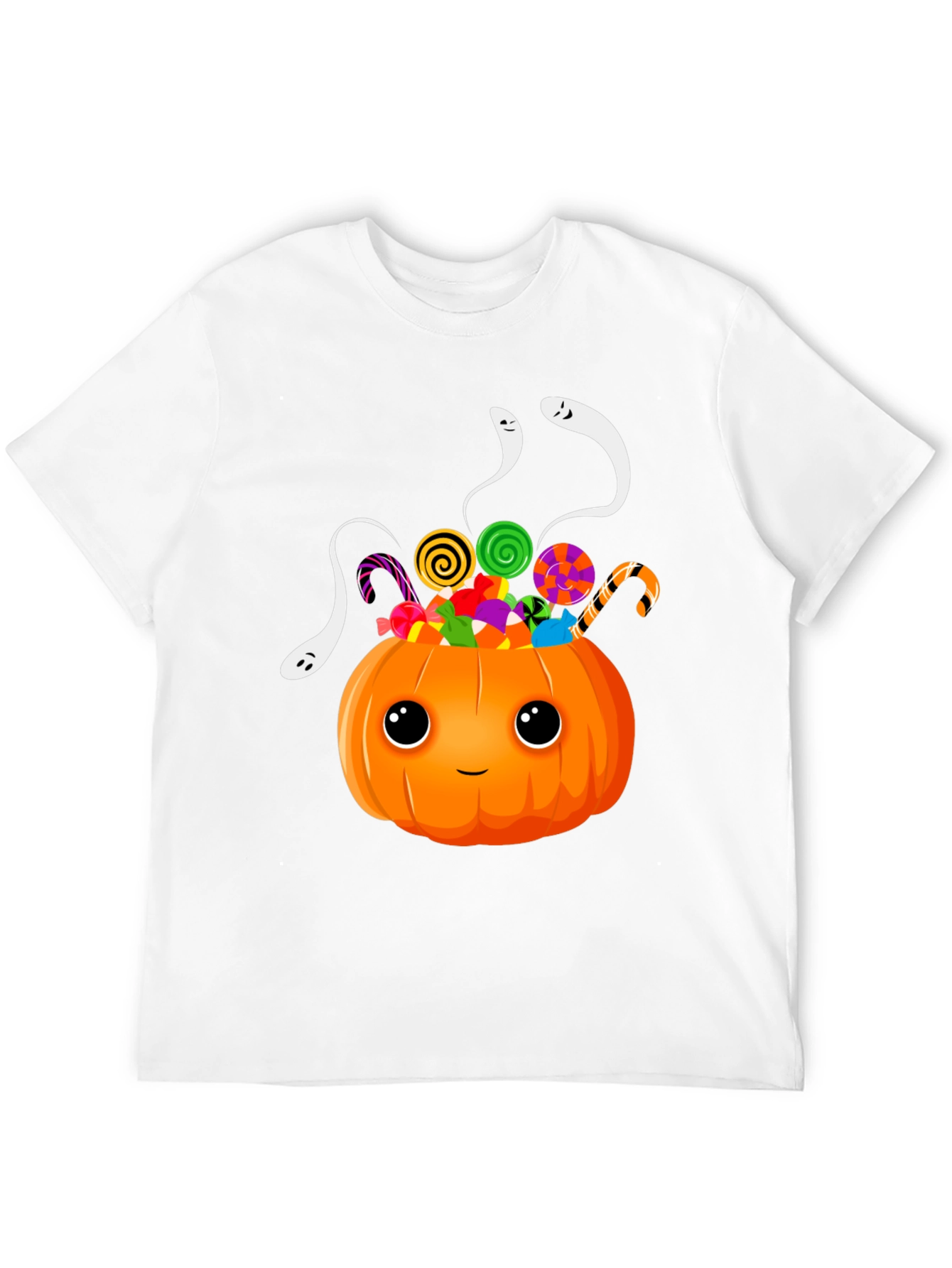 Halloween Pumpkin Candy & Ghosts T-Shirt