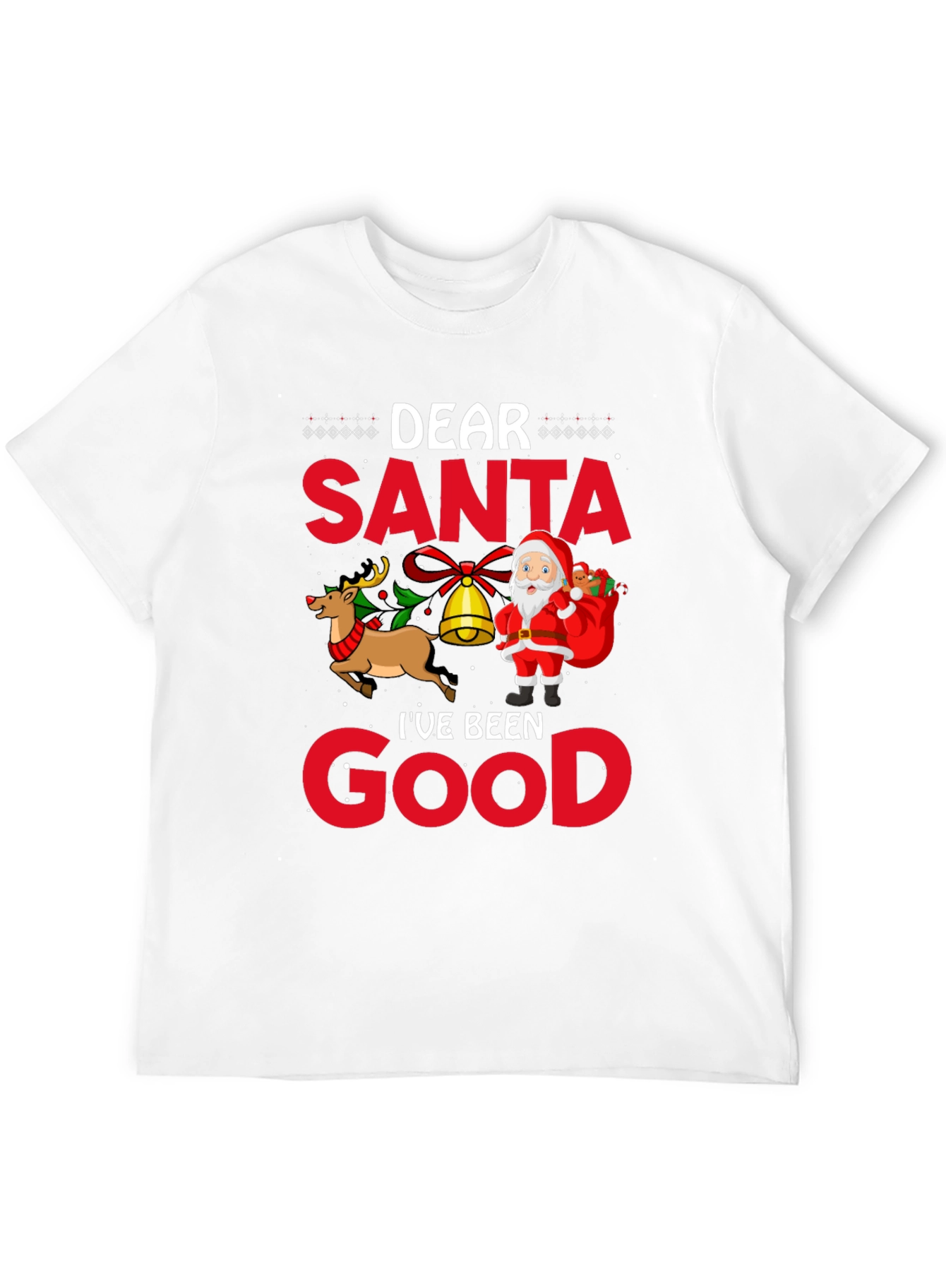 Dear Santa Ive Been Good Black T-Shirt