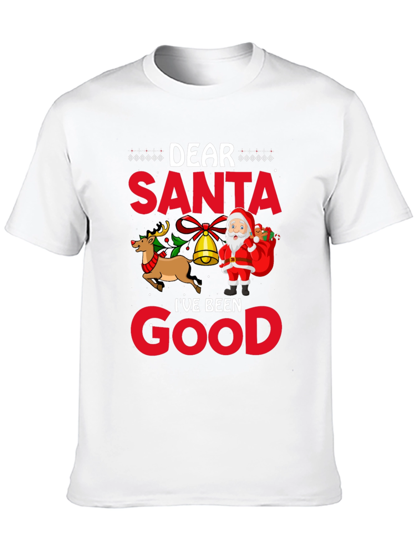 Dear Santa Ive Been Good Black T-Shirt