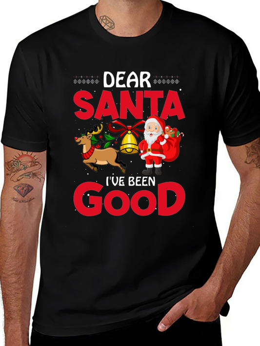 Dear Santa Ive Been Good Black T-Shirt