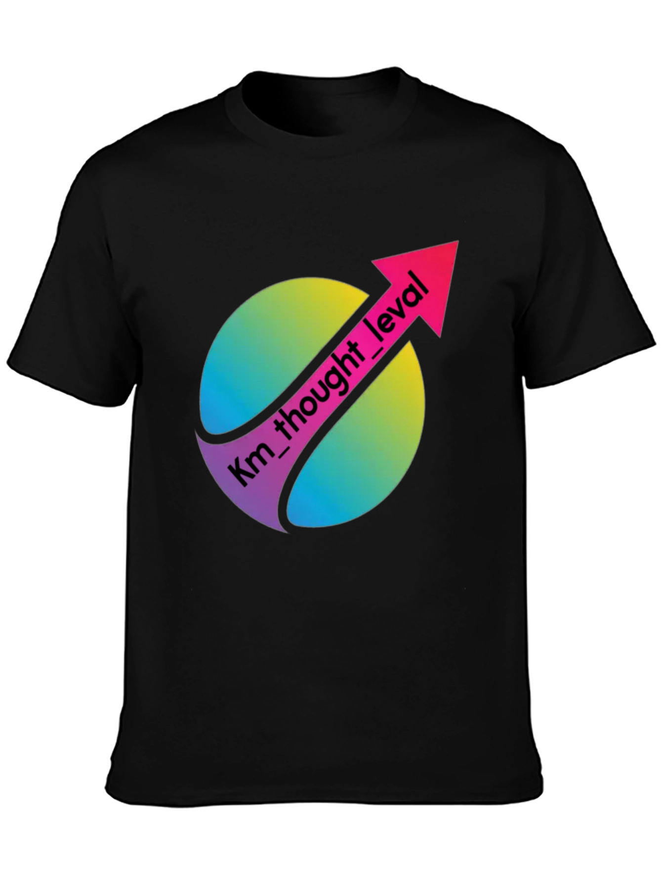 Km Thought Level Black Graphic T-Shirt
