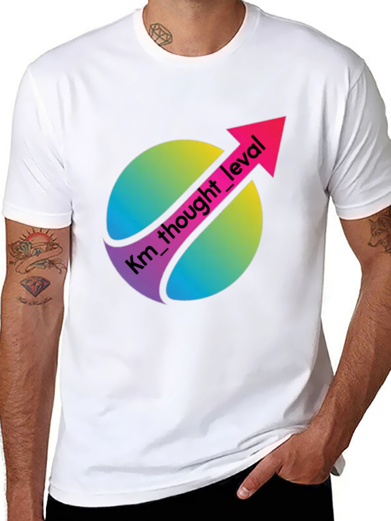 Km Thought Level Black Graphic T-Shirt