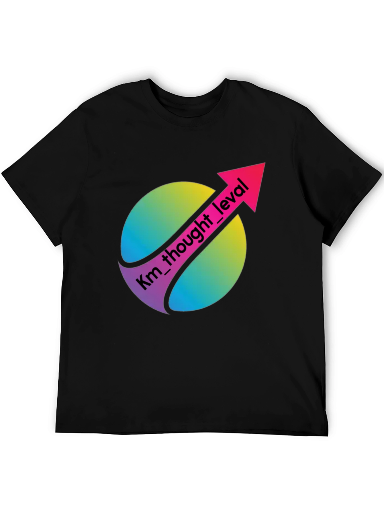 Km Thought Level Black Graphic T-Shirt