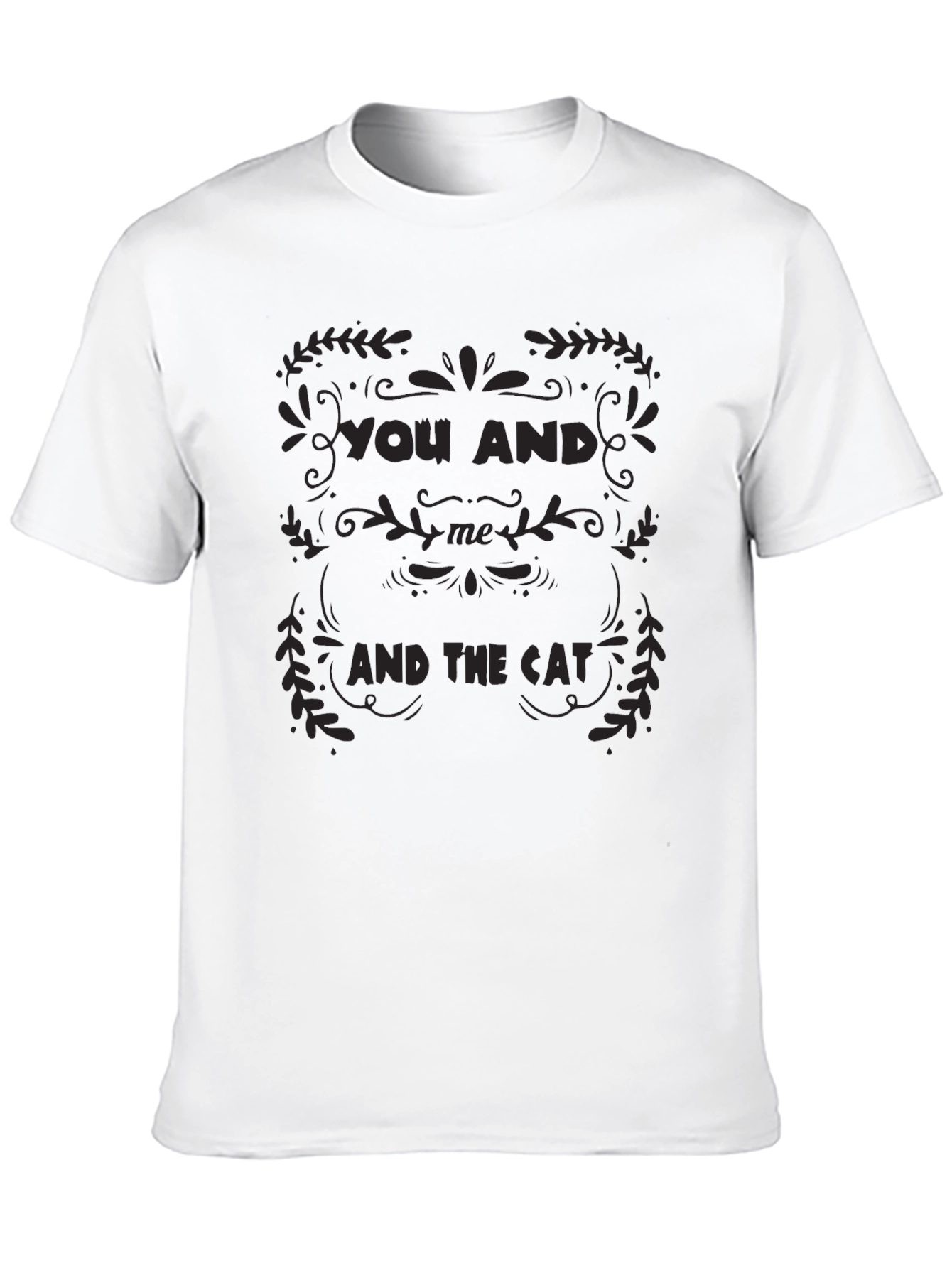 You and Me and The Cat Graphic Tee