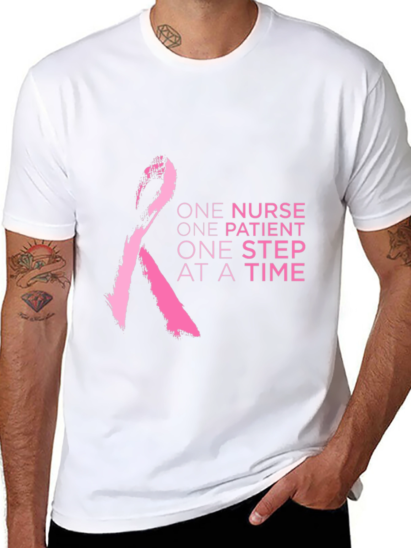 Nurse Breast Cancer Awareness T-Shirt