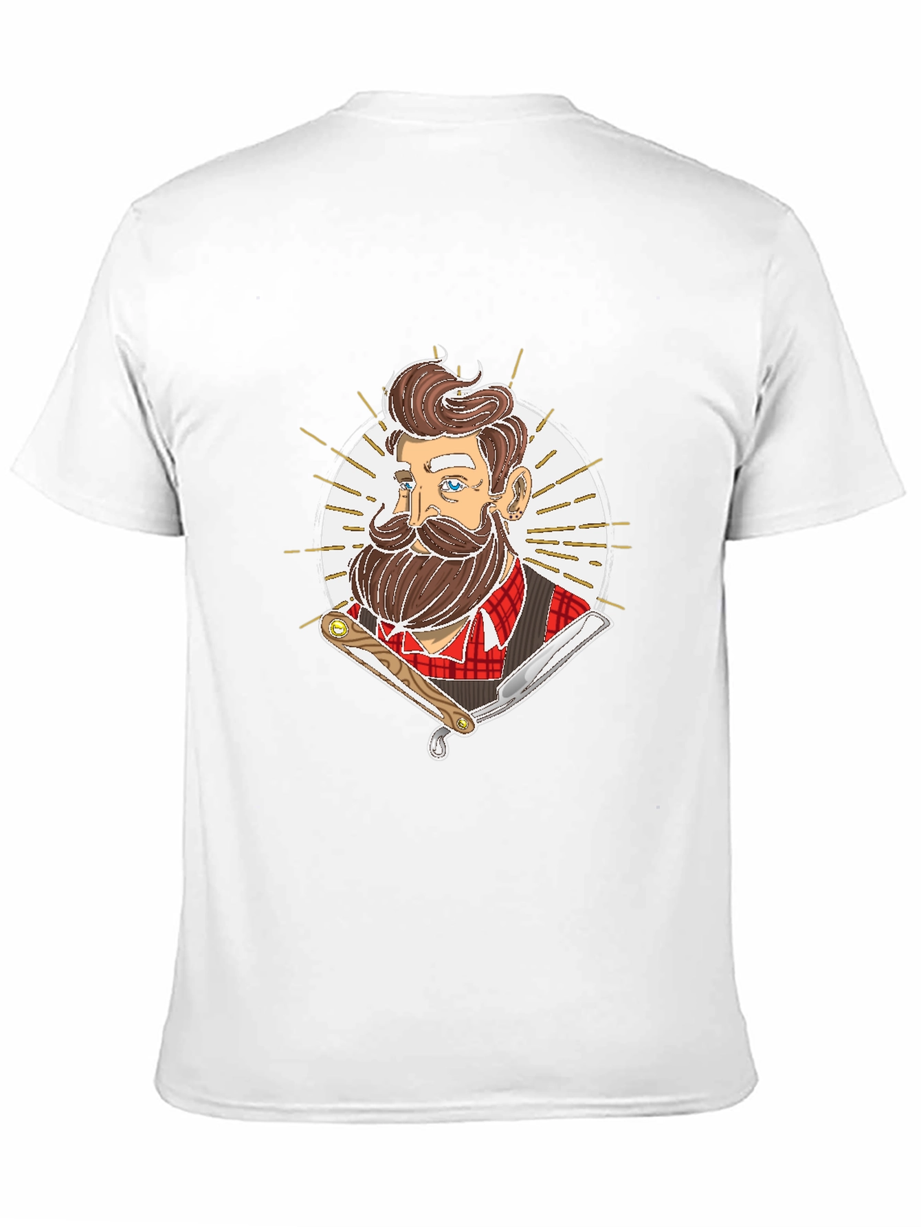 Barber Graphic Tee - Retro Hairdresser Style