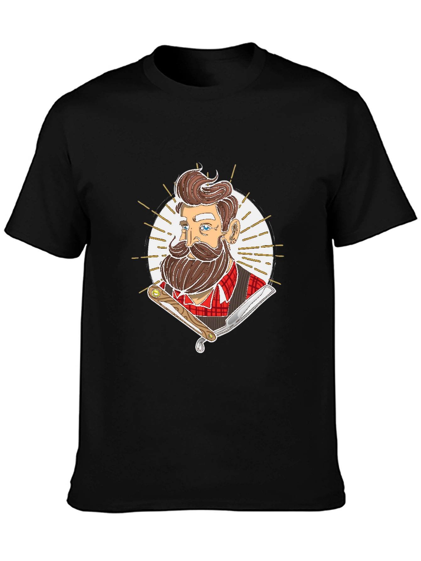 Barber Graphic Tee - Retro Hairdresser Style
