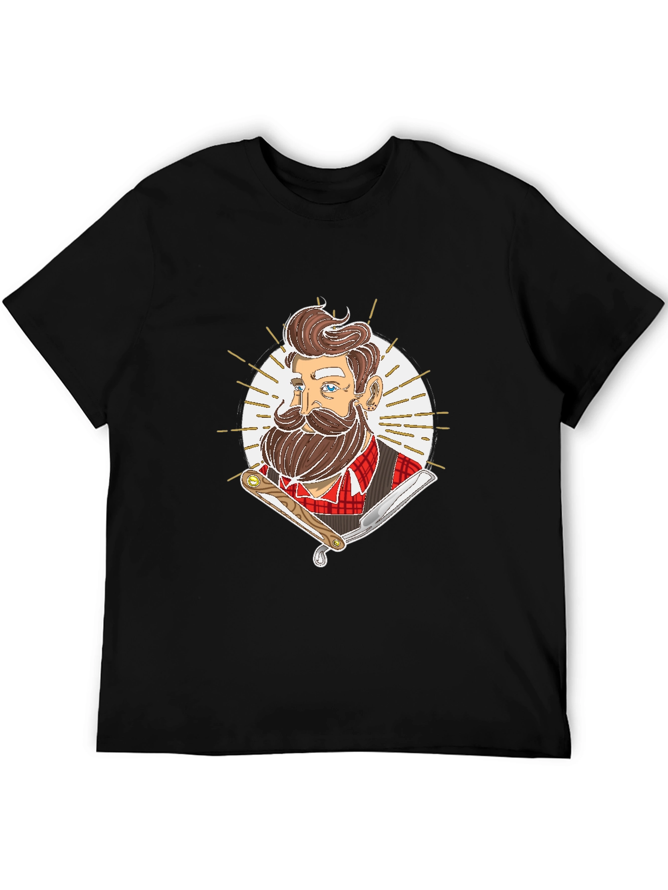 Barber Graphic Tee - Retro Hairdresser Style