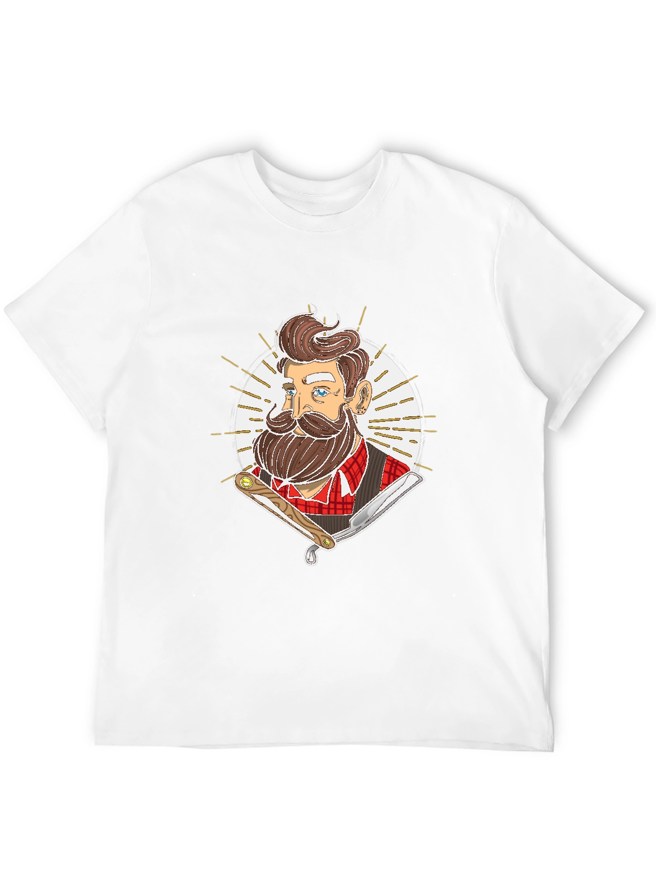 Barber Graphic Tee - Retro Hairdresser Style
