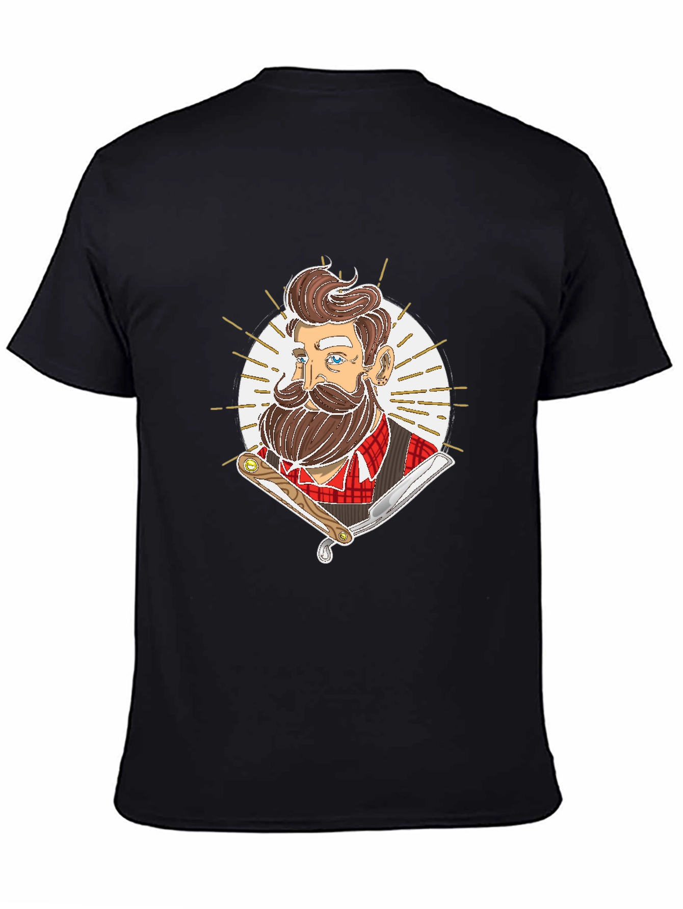 Barber Graphic Tee - Retro Hairdresser Style
