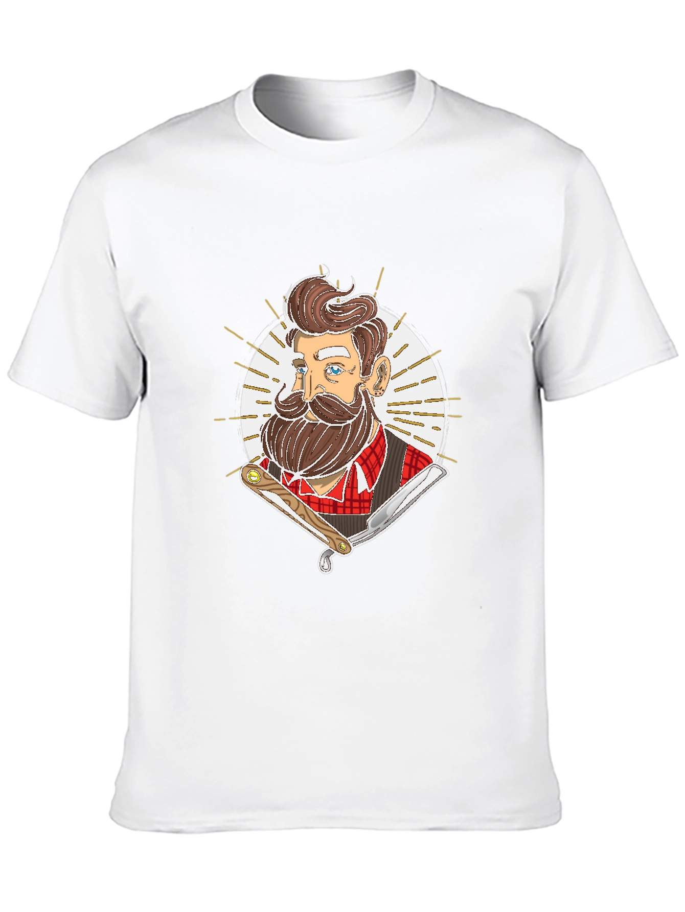 Barber Graphic Tee - Retro Hairdresser Style