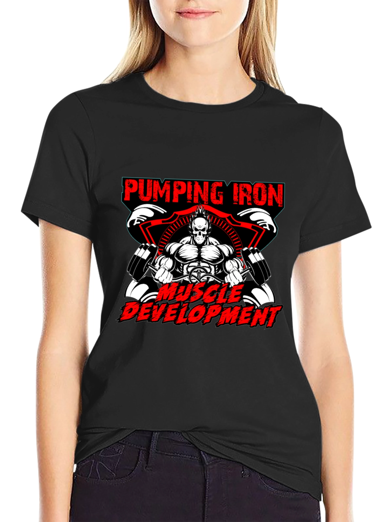 Pumping Iron Muscle Development T-Shirt