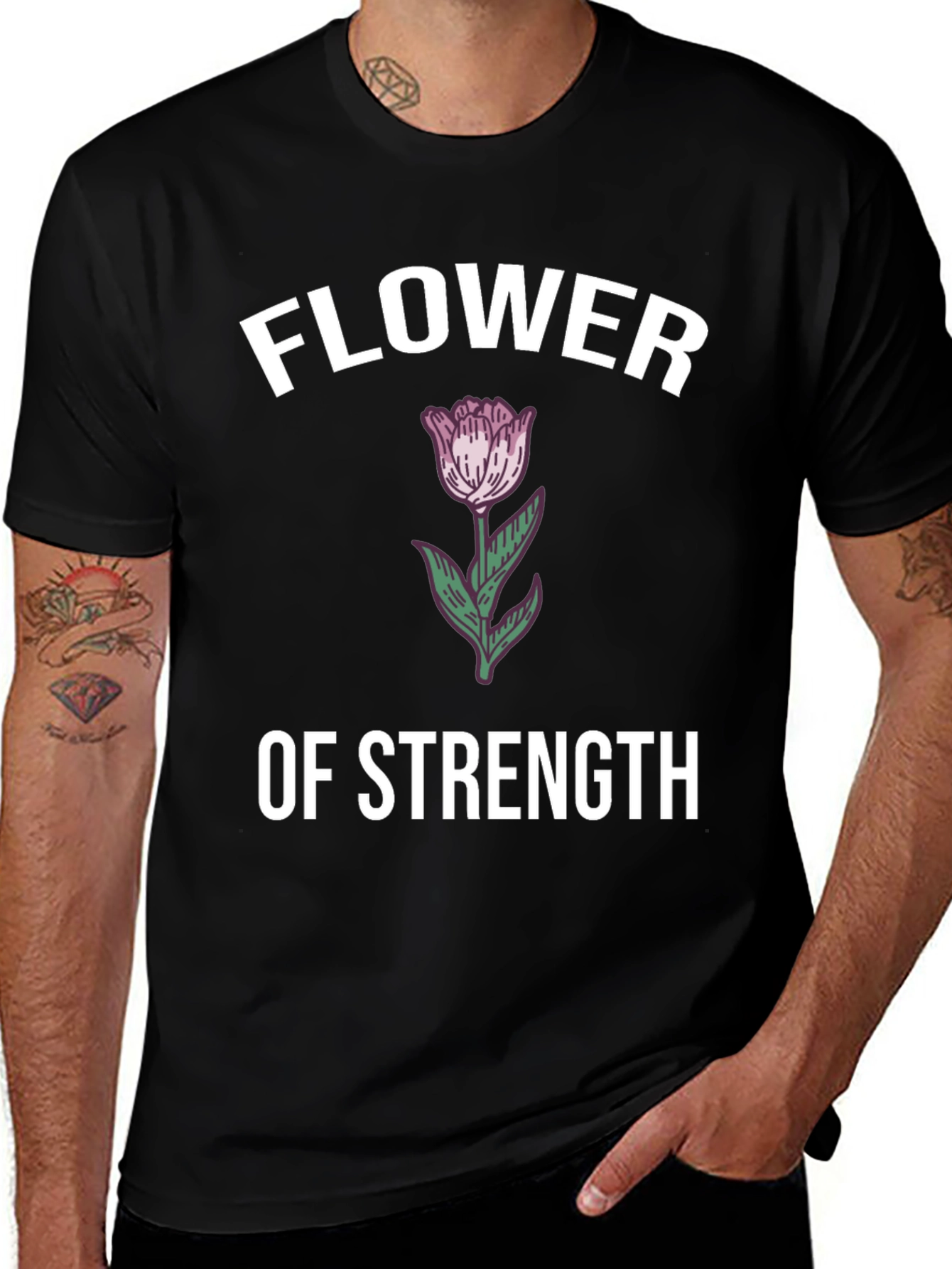 Flower of Strength Graphic Tee