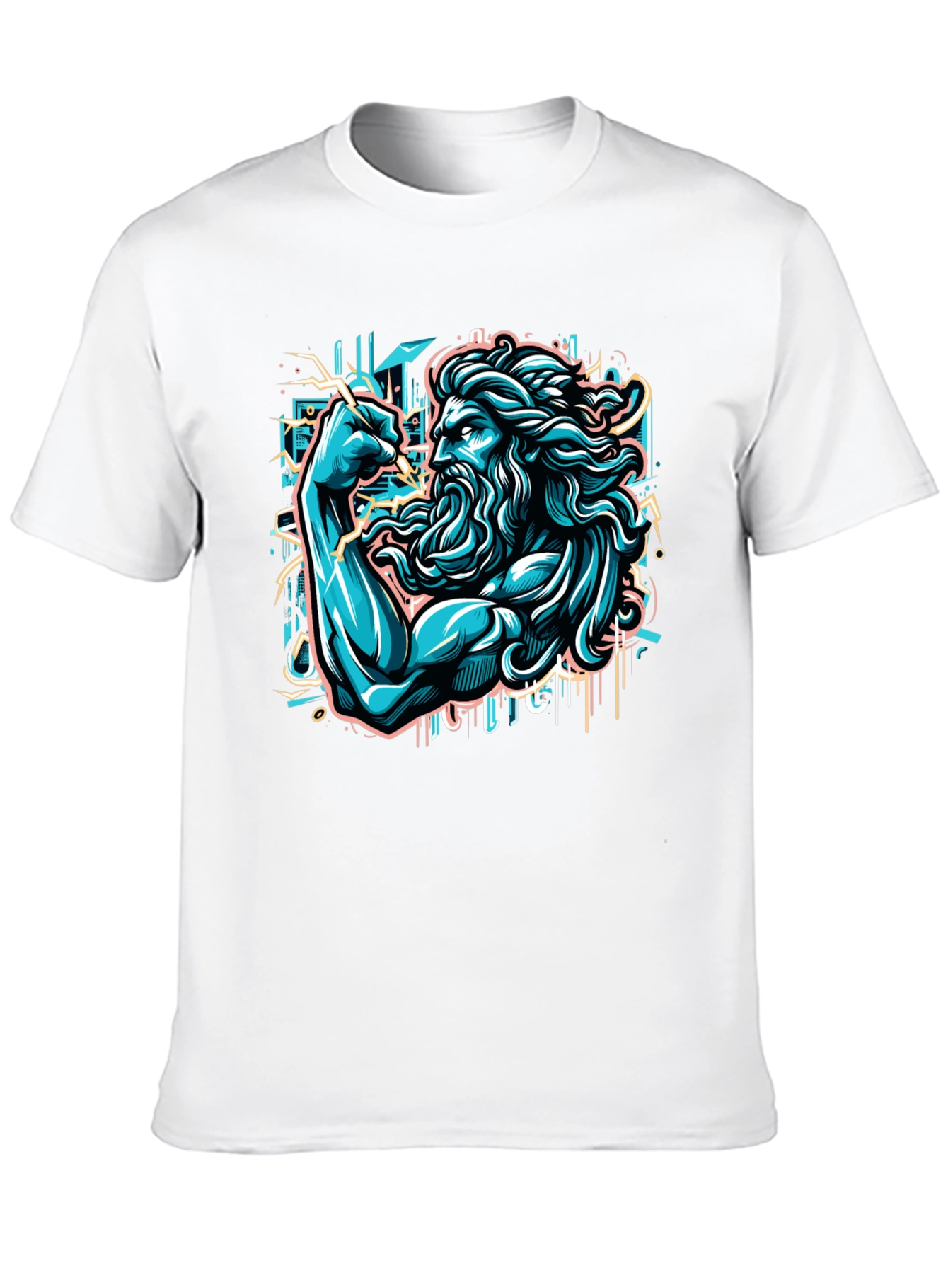 Poseidon Graphic T-Shirt - Mens Black Tee