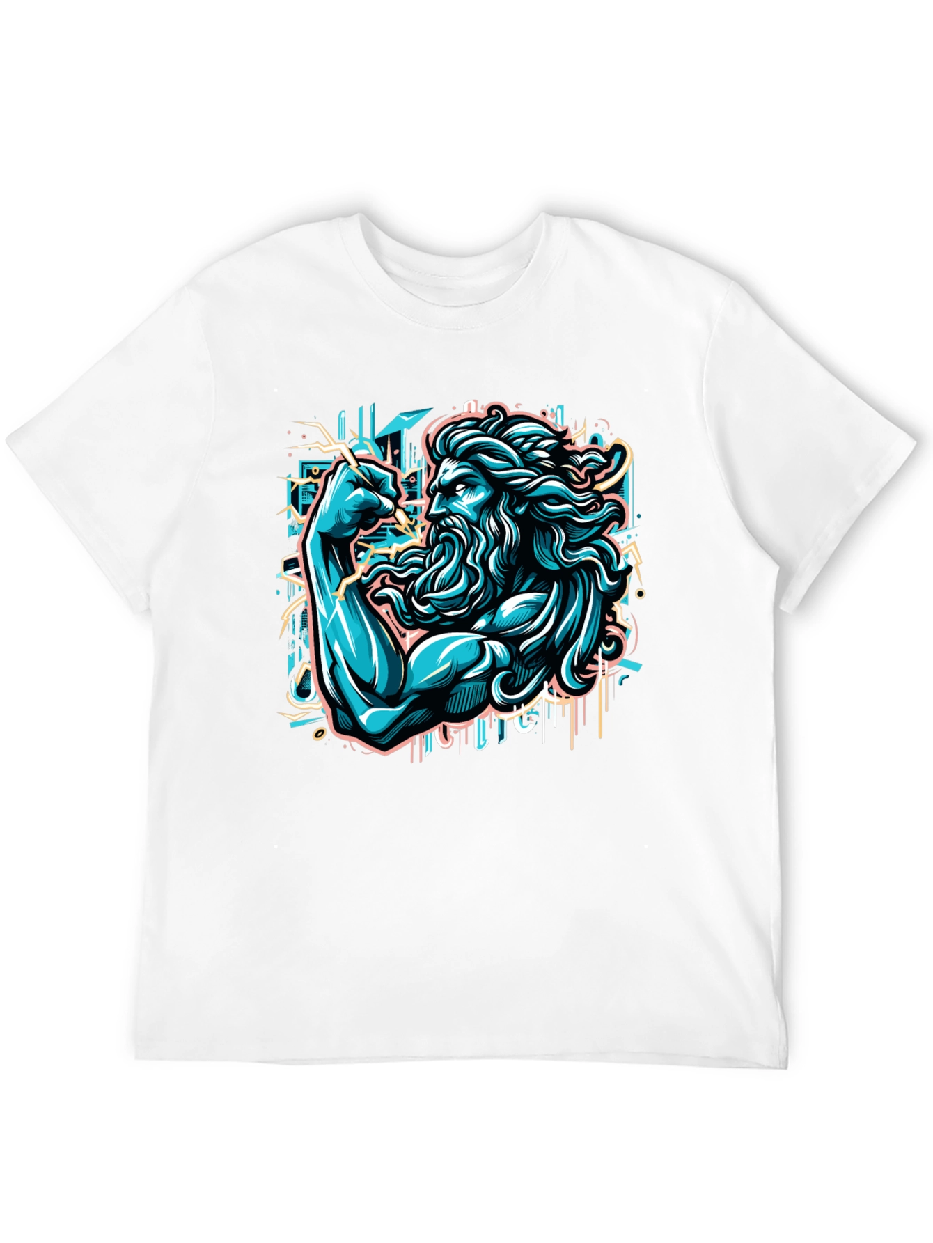 Poseidon Graphic T-Shirt - Mens Black Tee