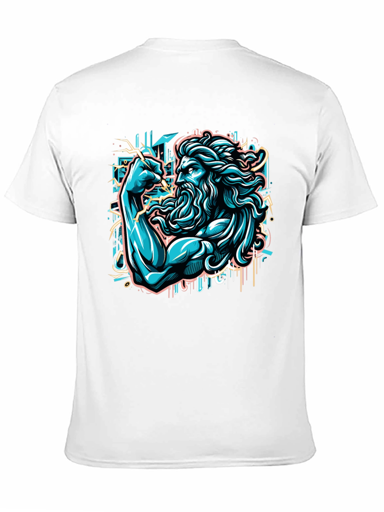 Poseidon Graphic T-Shirt - Mens Black Tee