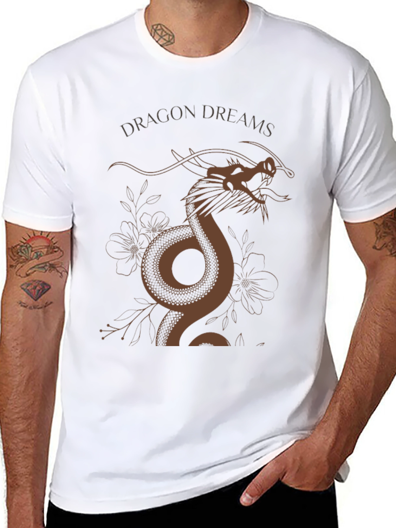 Dragon Dreams Graphic T-Shirt - Black