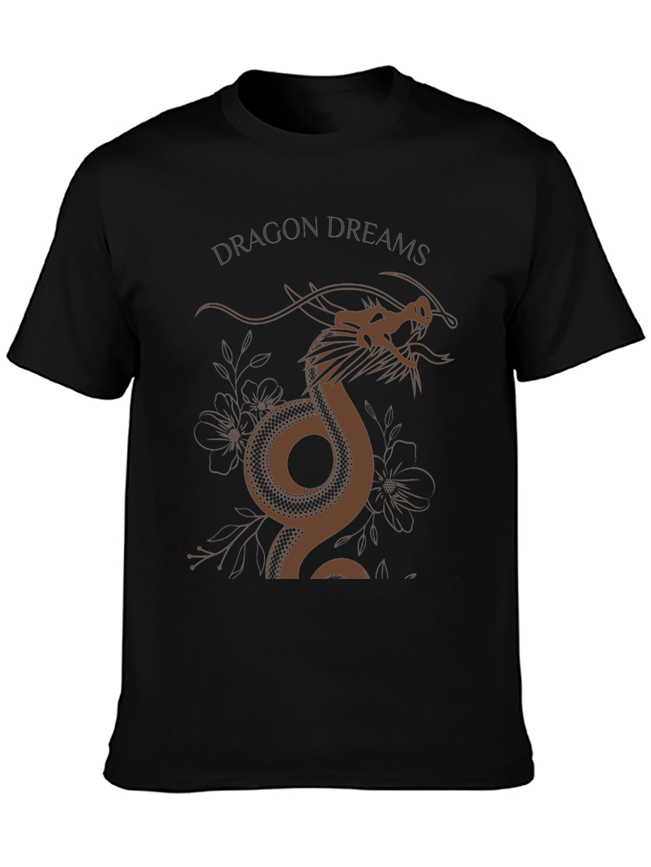 Dragon Dreams Graphic T-Shirt - Black