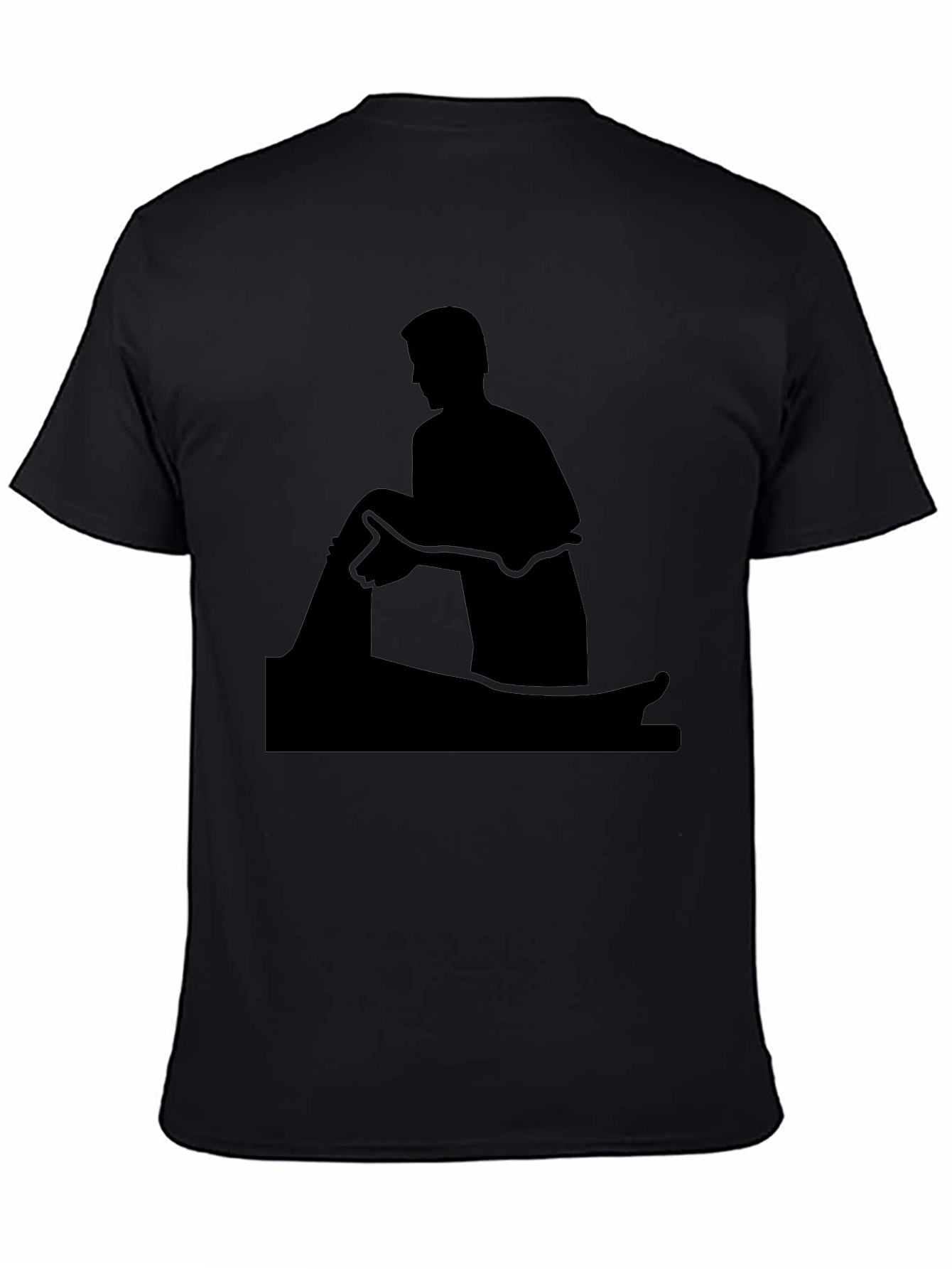 Silhouette Man T-Shirt - Black