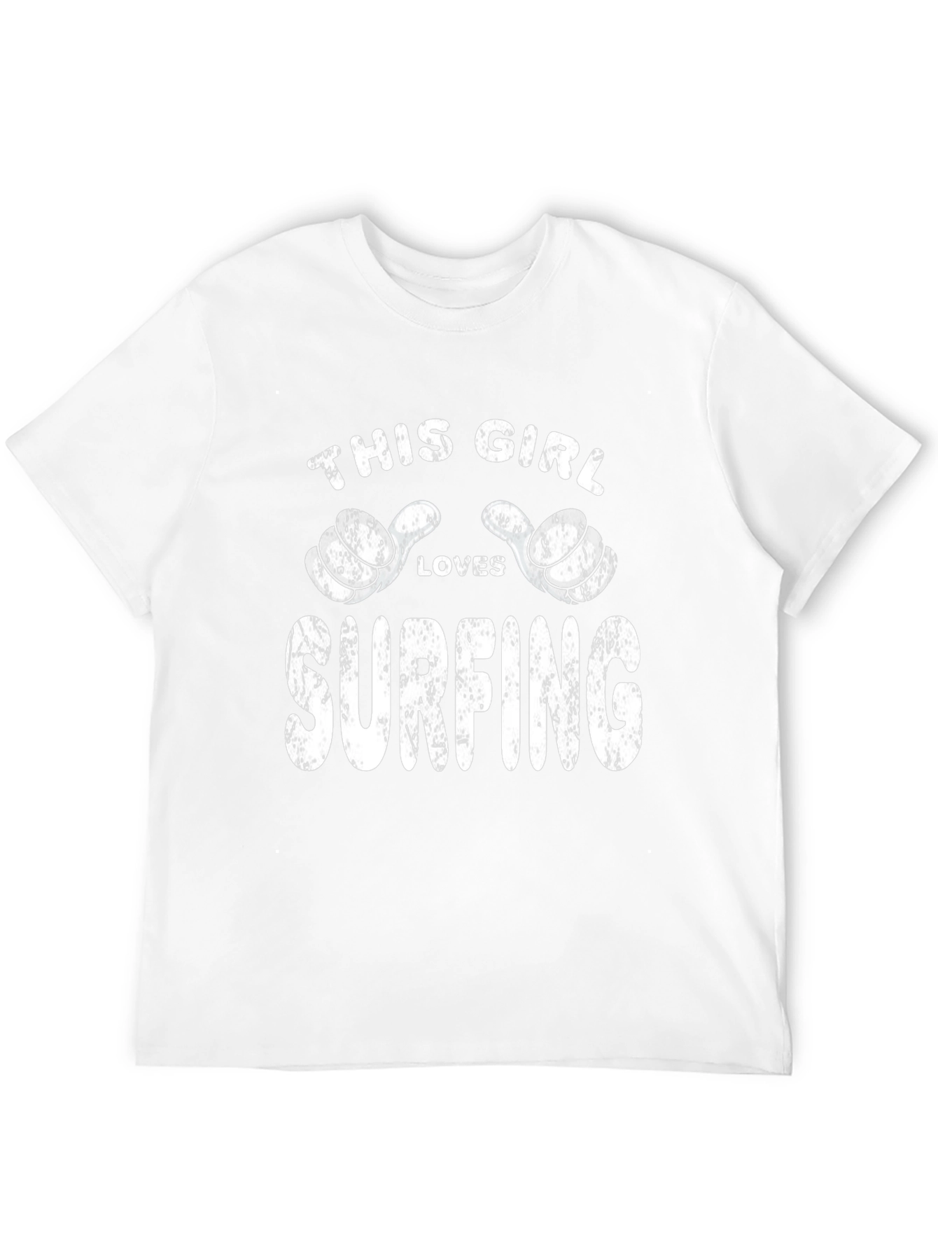 This Girl Loves Surfing Black T-Shirt