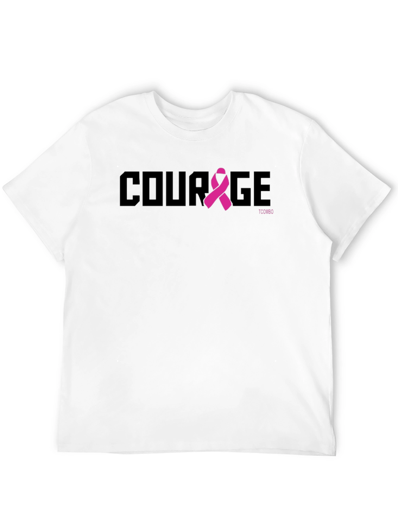 Courage Ribbon T-Shirt - Breast Cancer Awareness Tee