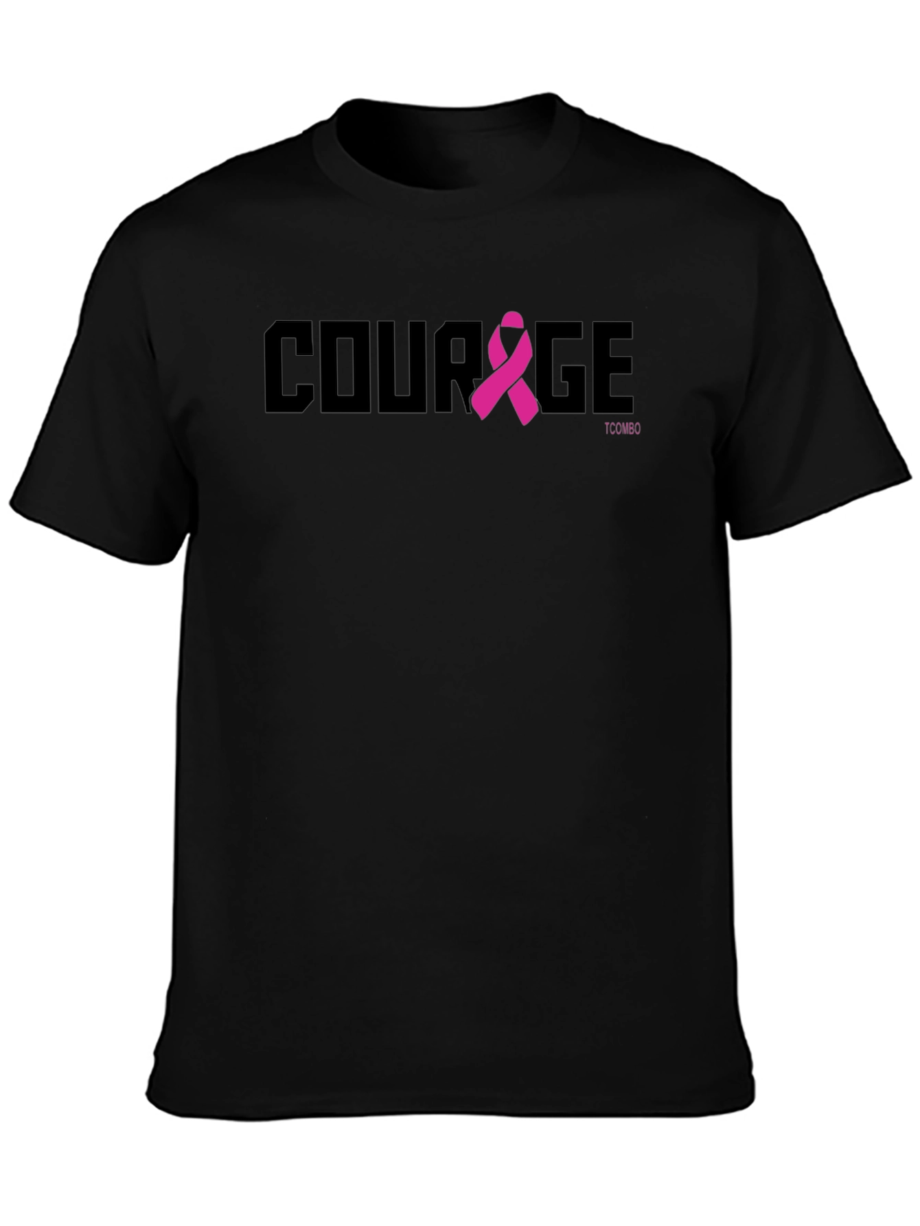 Courage Ribbon T-Shirt - Breast Cancer Awareness Tee