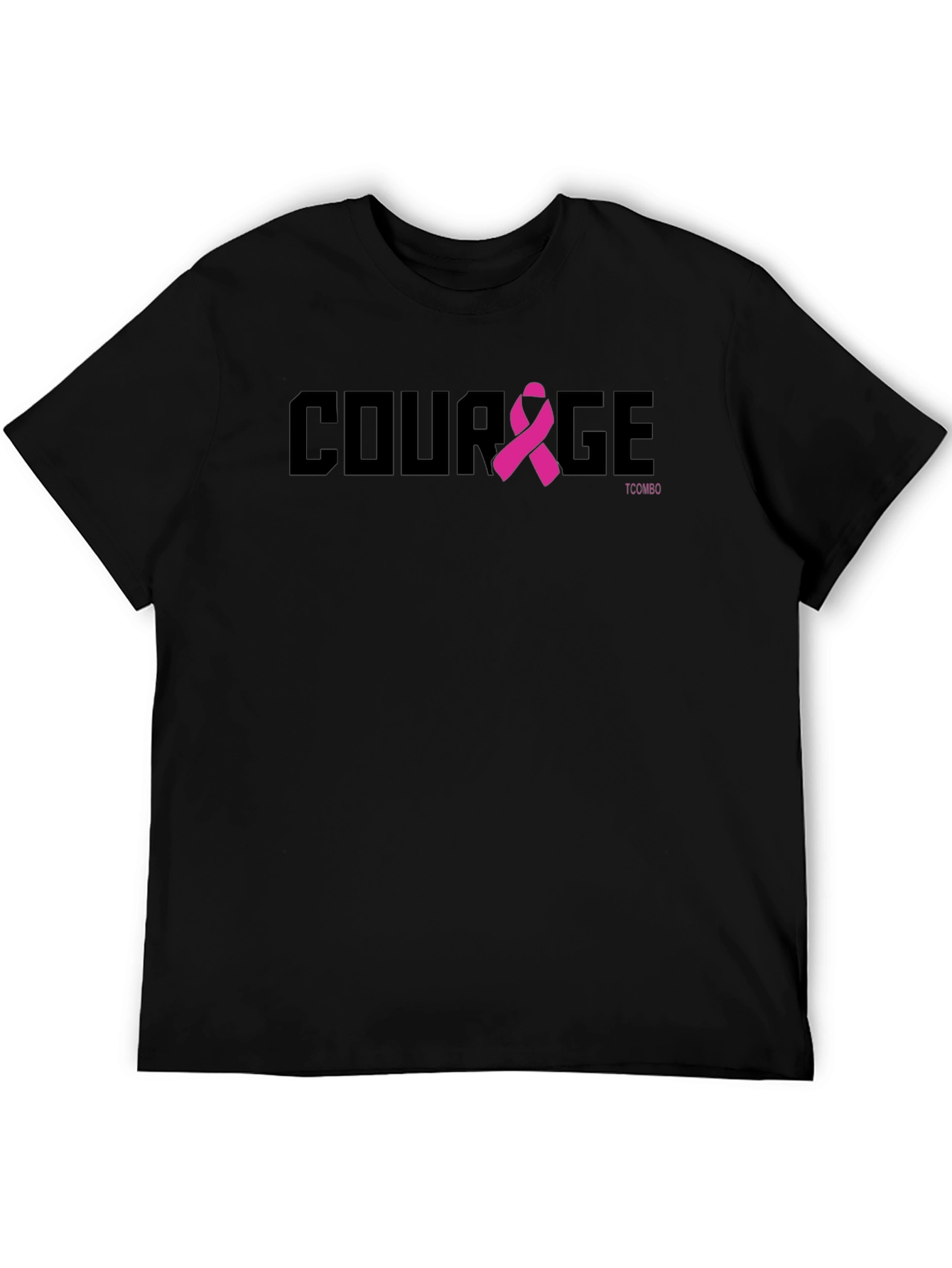 Courage Ribbon T-Shirt - Breast Cancer Awareness Tee