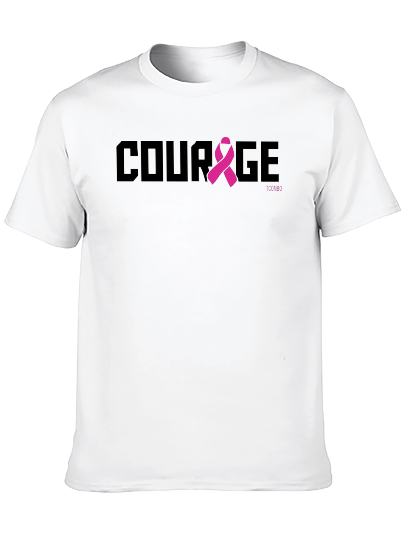 Courage Ribbon T-Shirt - Breast Cancer Awareness Tee