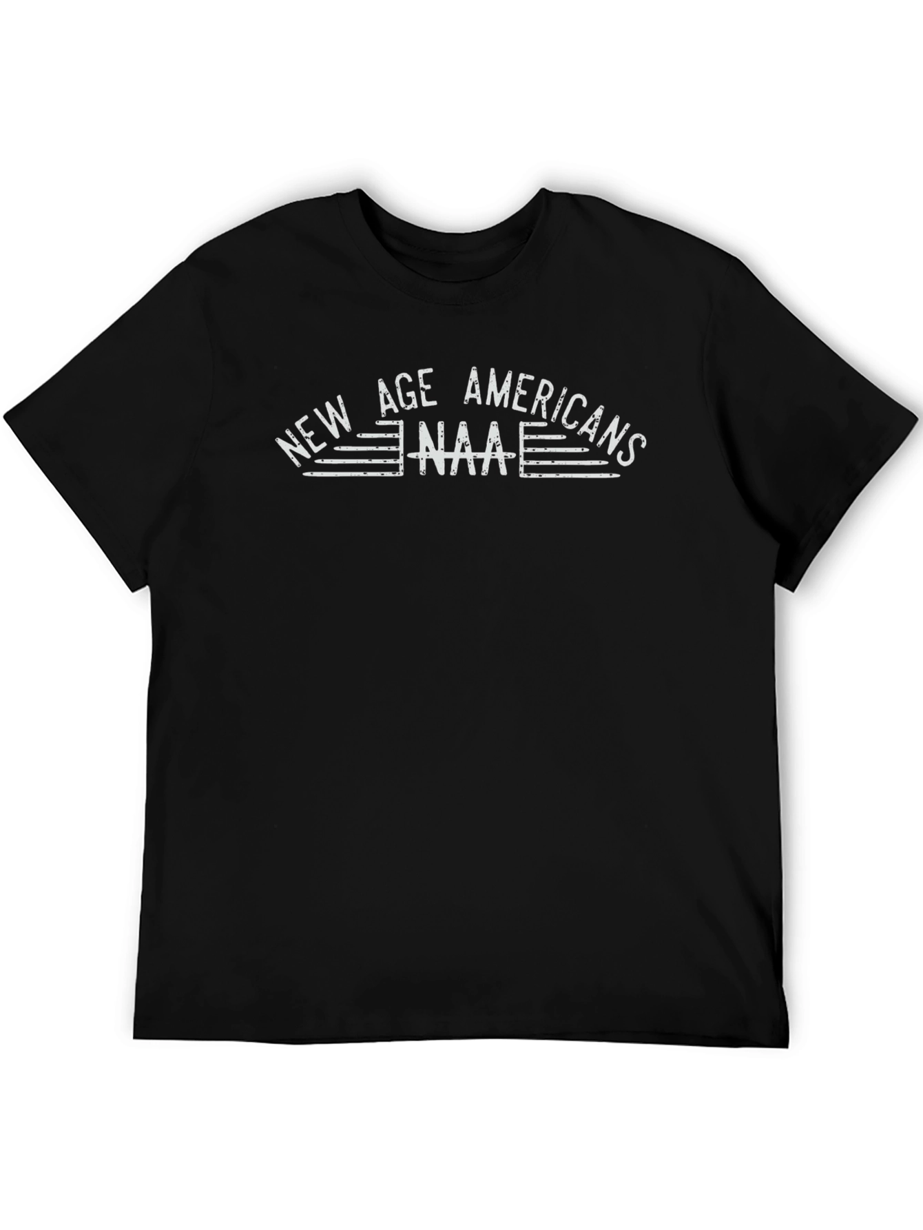 New Age Americans T-Shirt - Black Graphic Tee