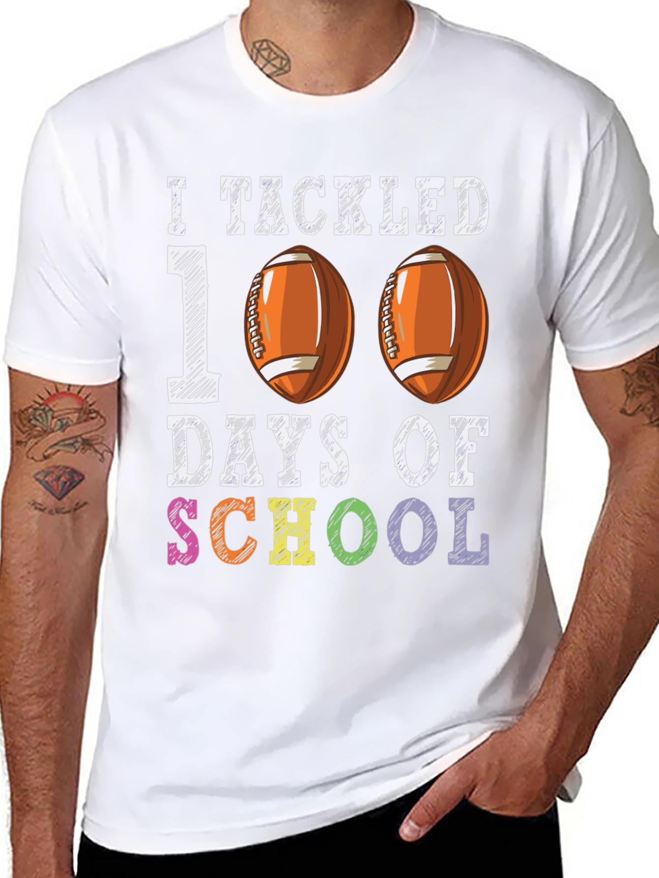 I Tackled 100 Days Of School T-Shirt