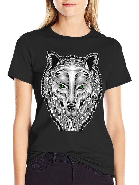 Wolf Graphic Tee - Mens Black T-Shirt