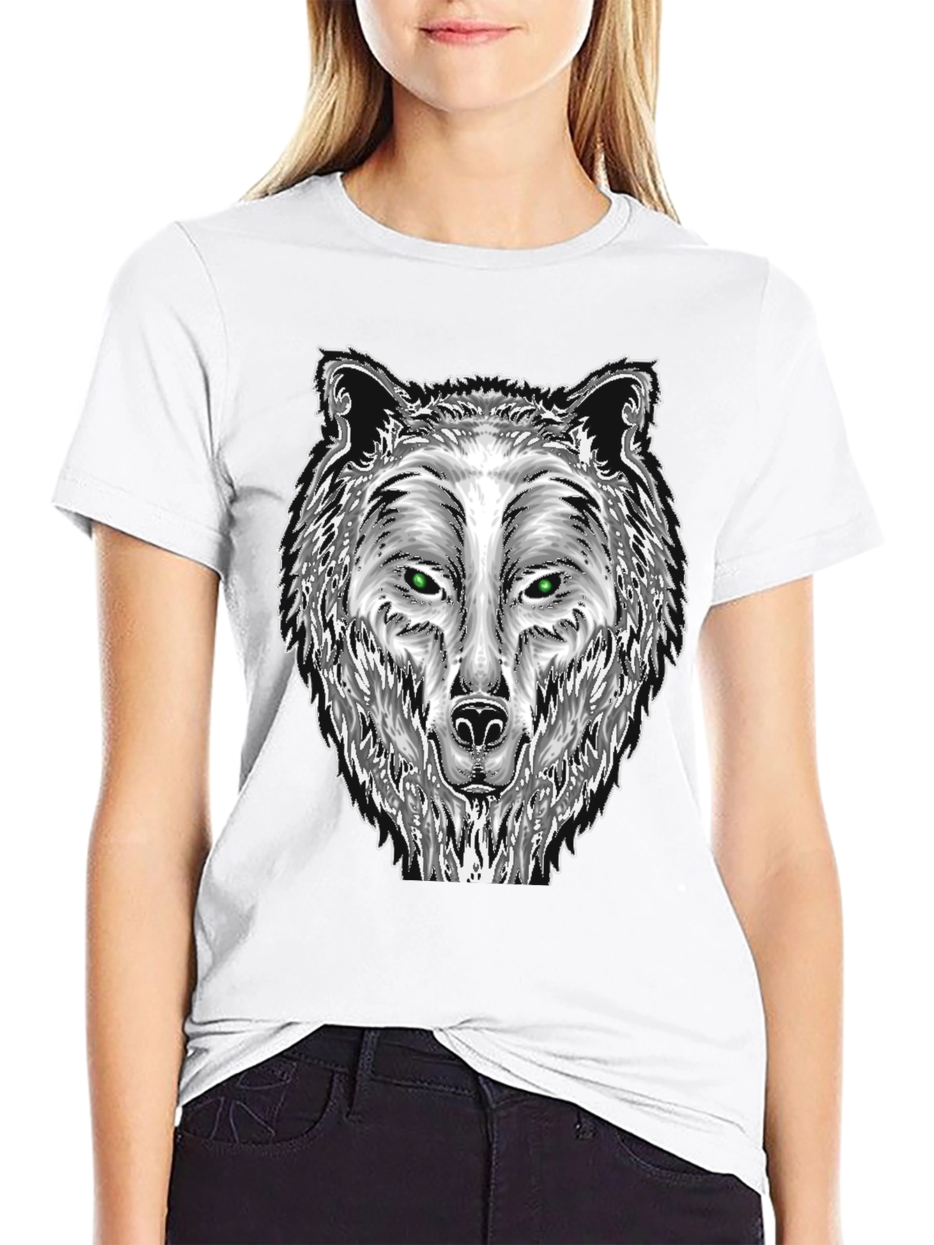 Wolf Graphic Tee - Mens Black T-Shirt