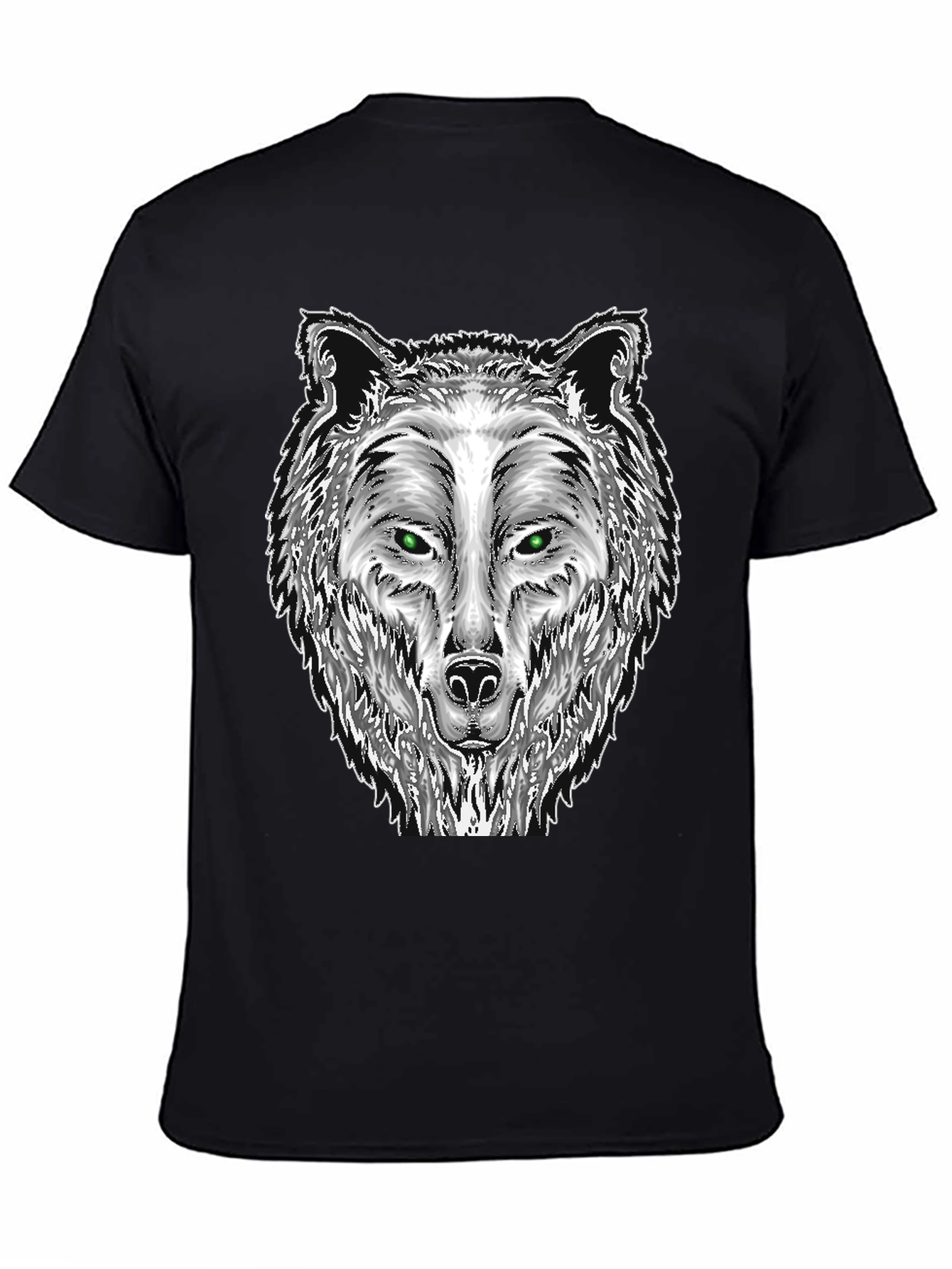 Wolf Graphic Tee - Mens Black T-Shirt