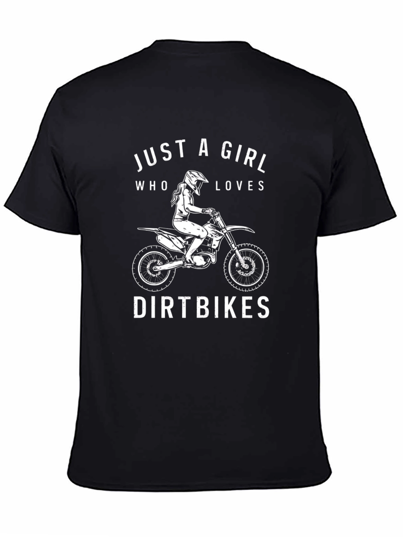 Dirt Bike Girl T-Shirt - Motocross Rider Tee
