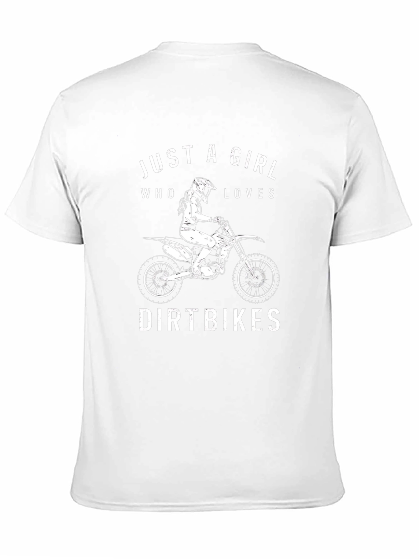 Dirt Bike Girl T-Shirt - Motocross Rider Tee