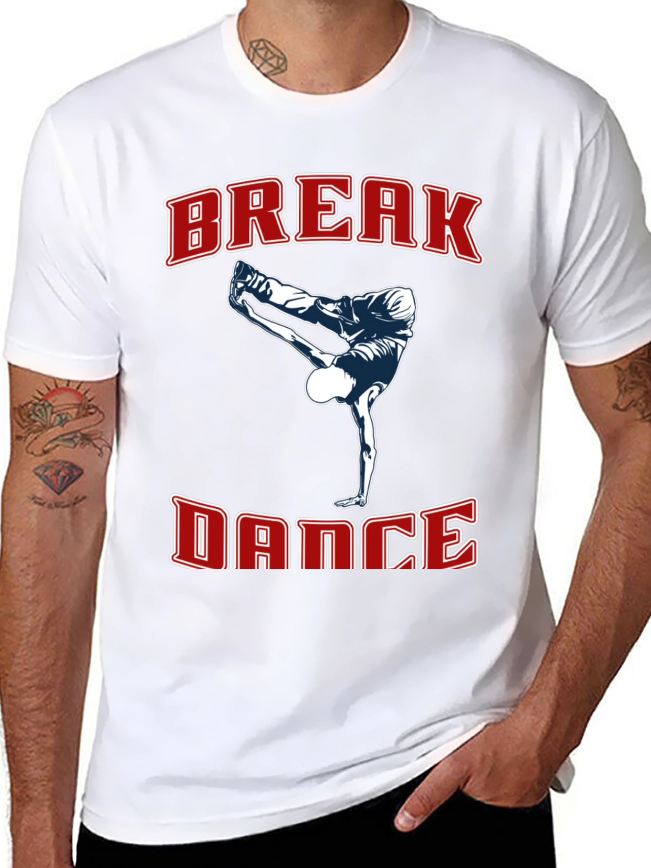 Break Dance Graphic Tee - Cool Dancer Shirt