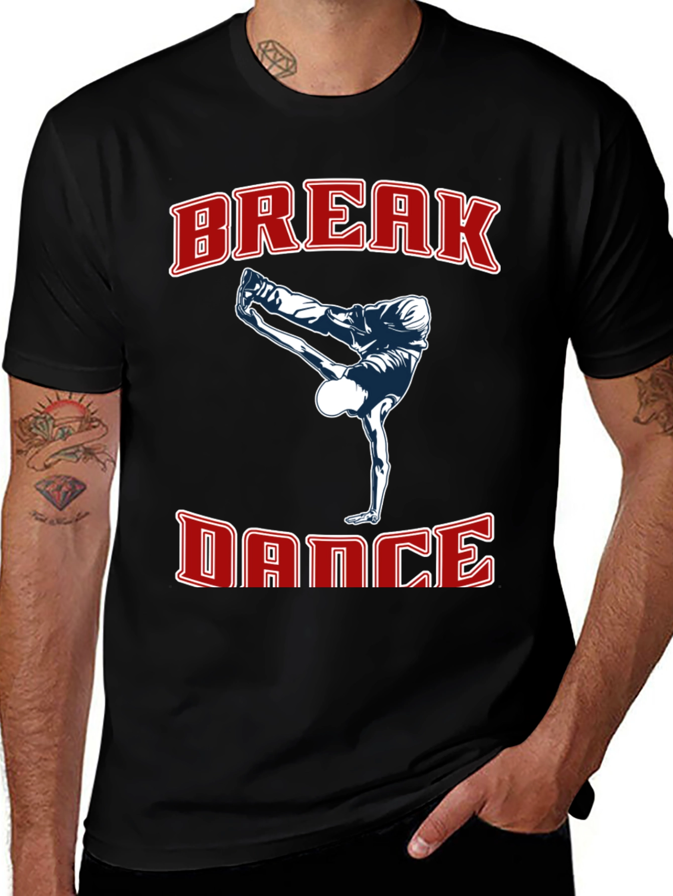 Break Dance Graphic Tee - Cool Dancer Shirt
