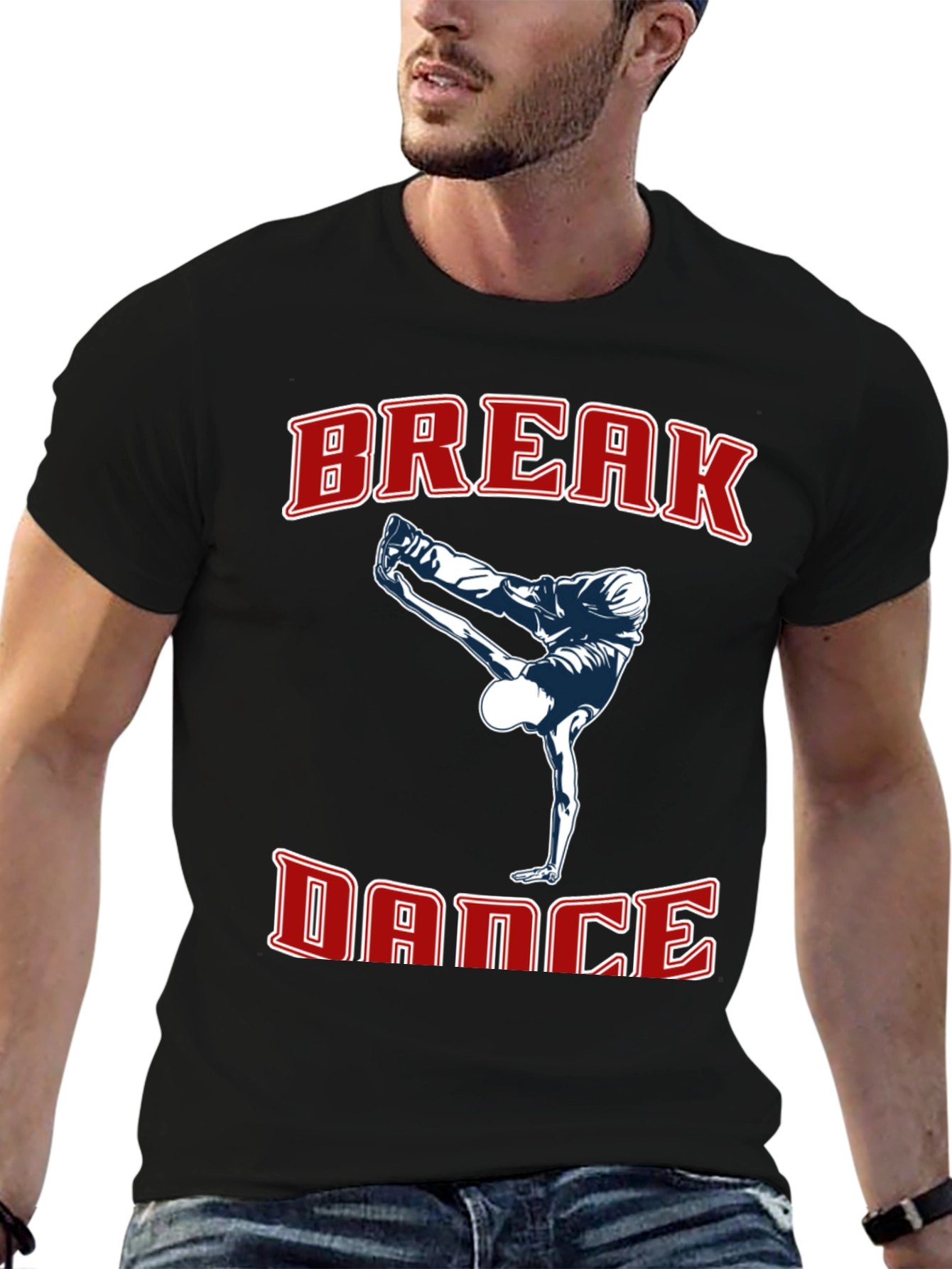 Break Dance Graphic Tee - Cool Dancer Shirt