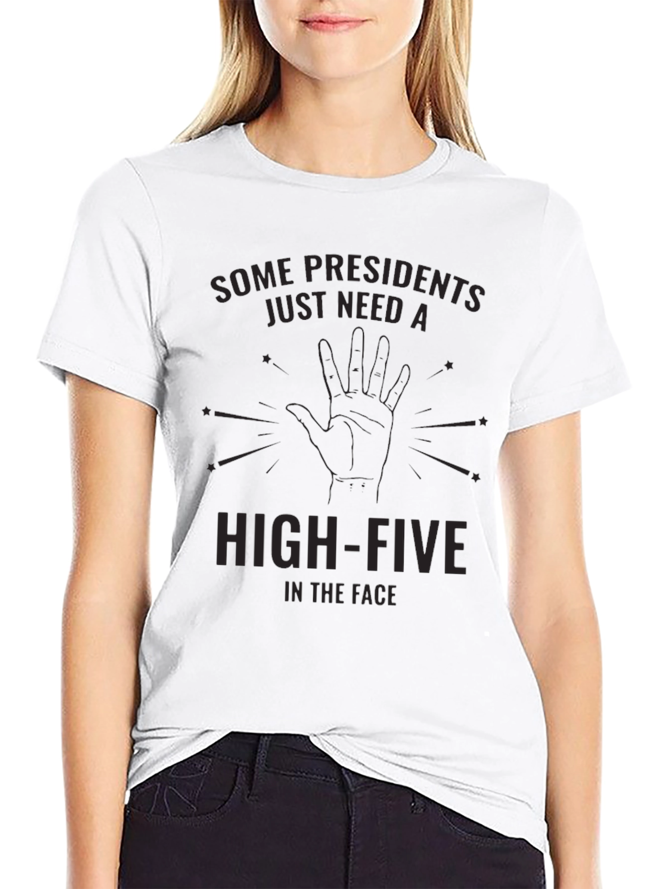 Humorous High-Five Graphic T-Shirt