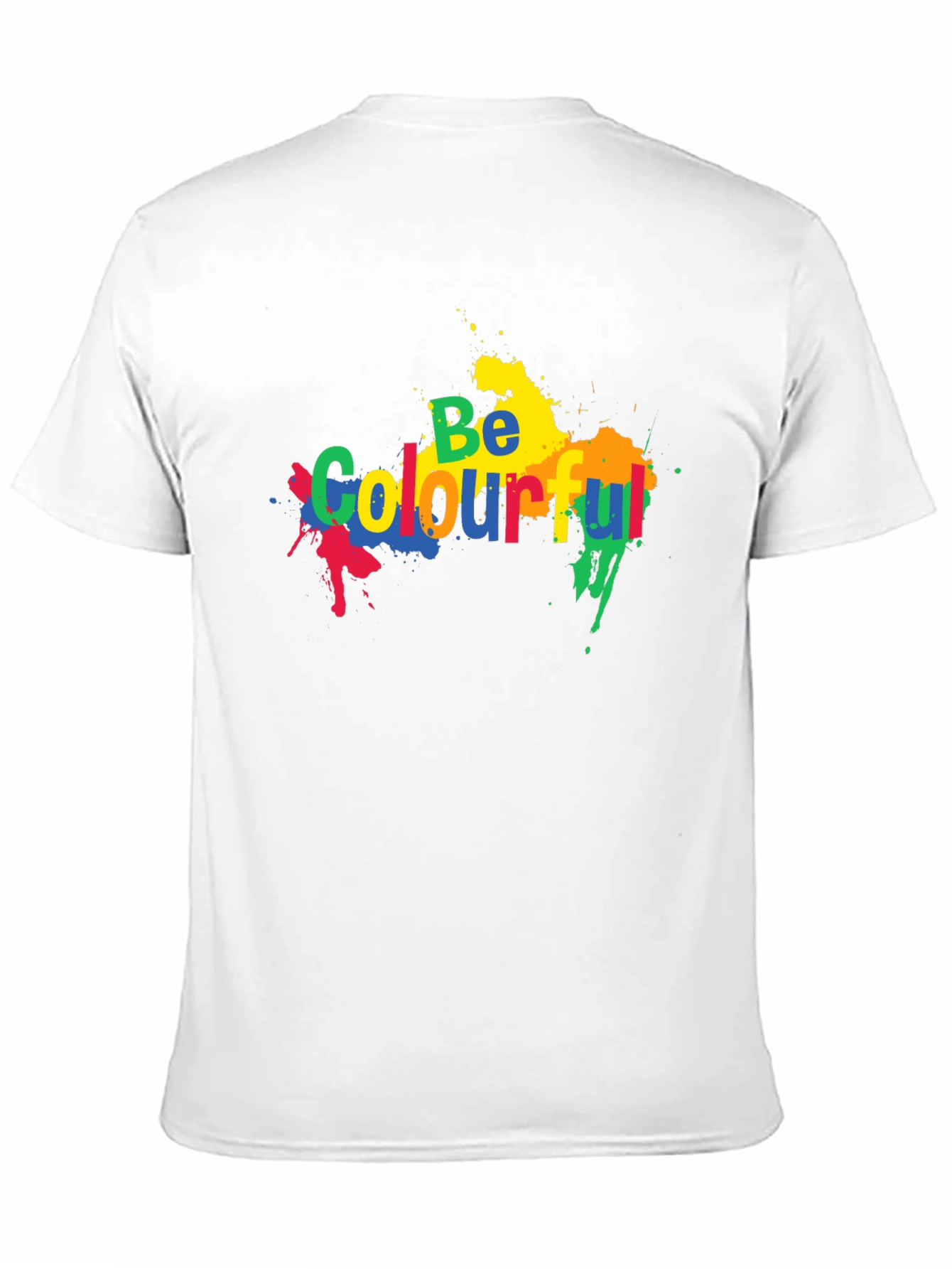 Be Colourful Black Graphic T-Shirt