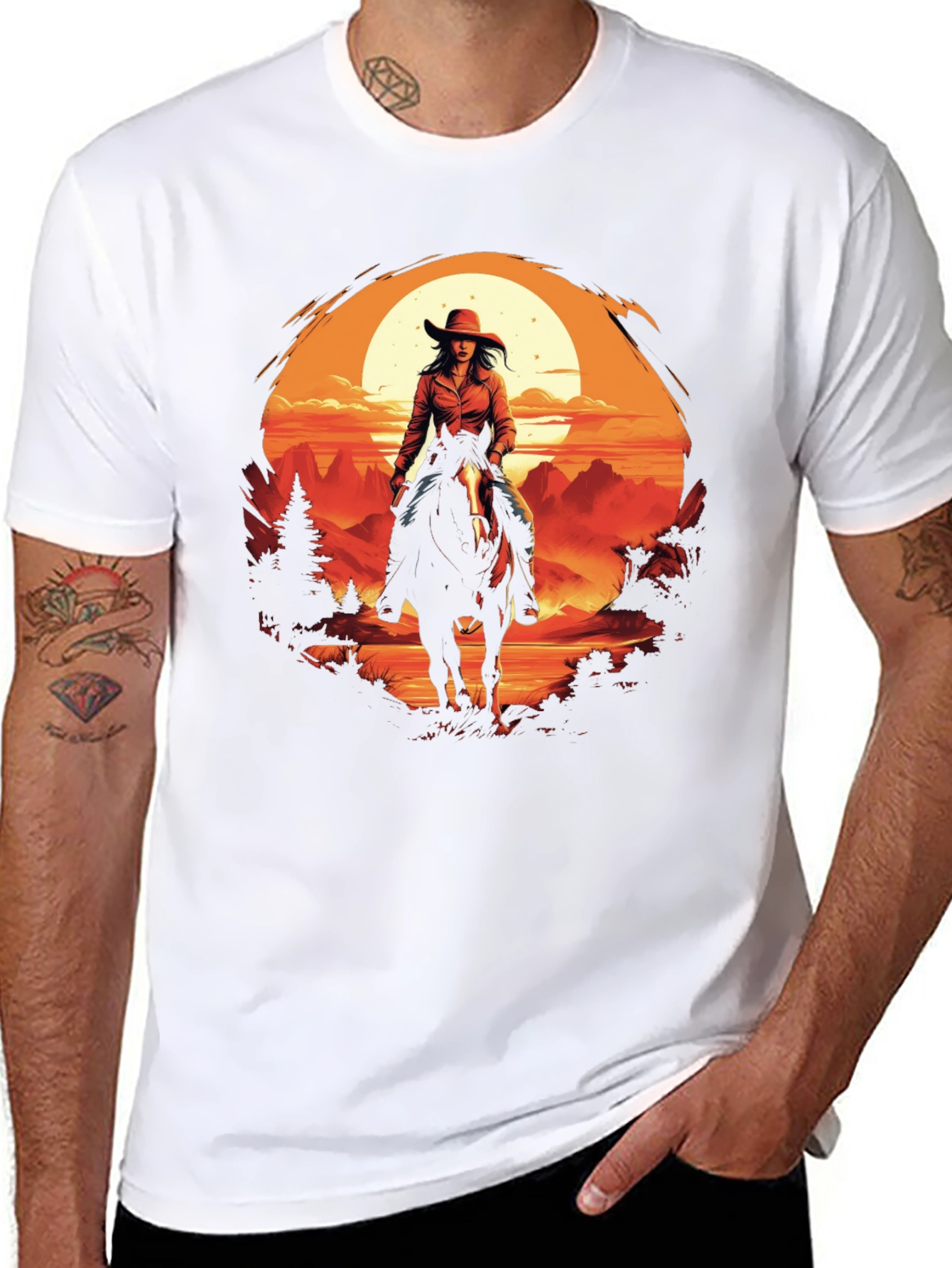 Cowgirl Sunset Graphic Tee