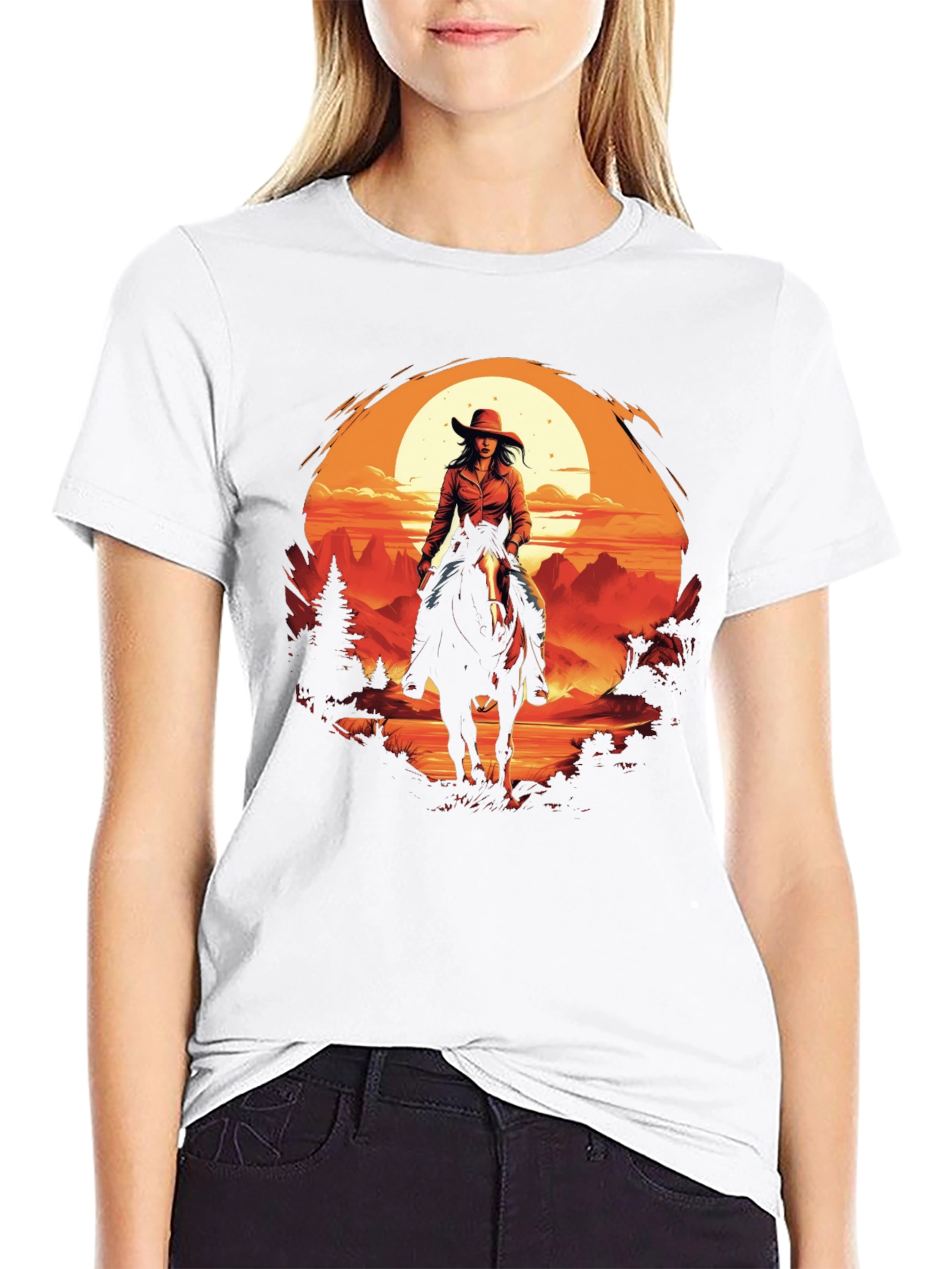 Cowgirl Sunset Graphic Tee