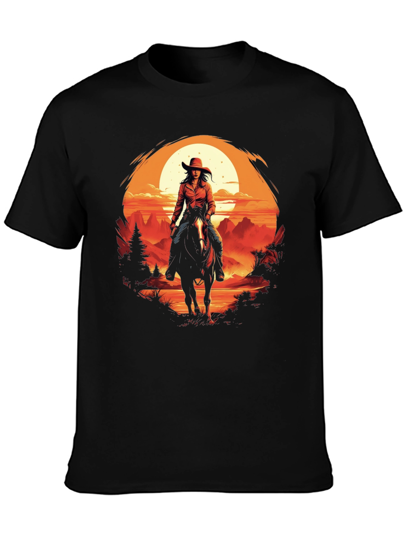 Cowgirl Sunset Graphic Tee