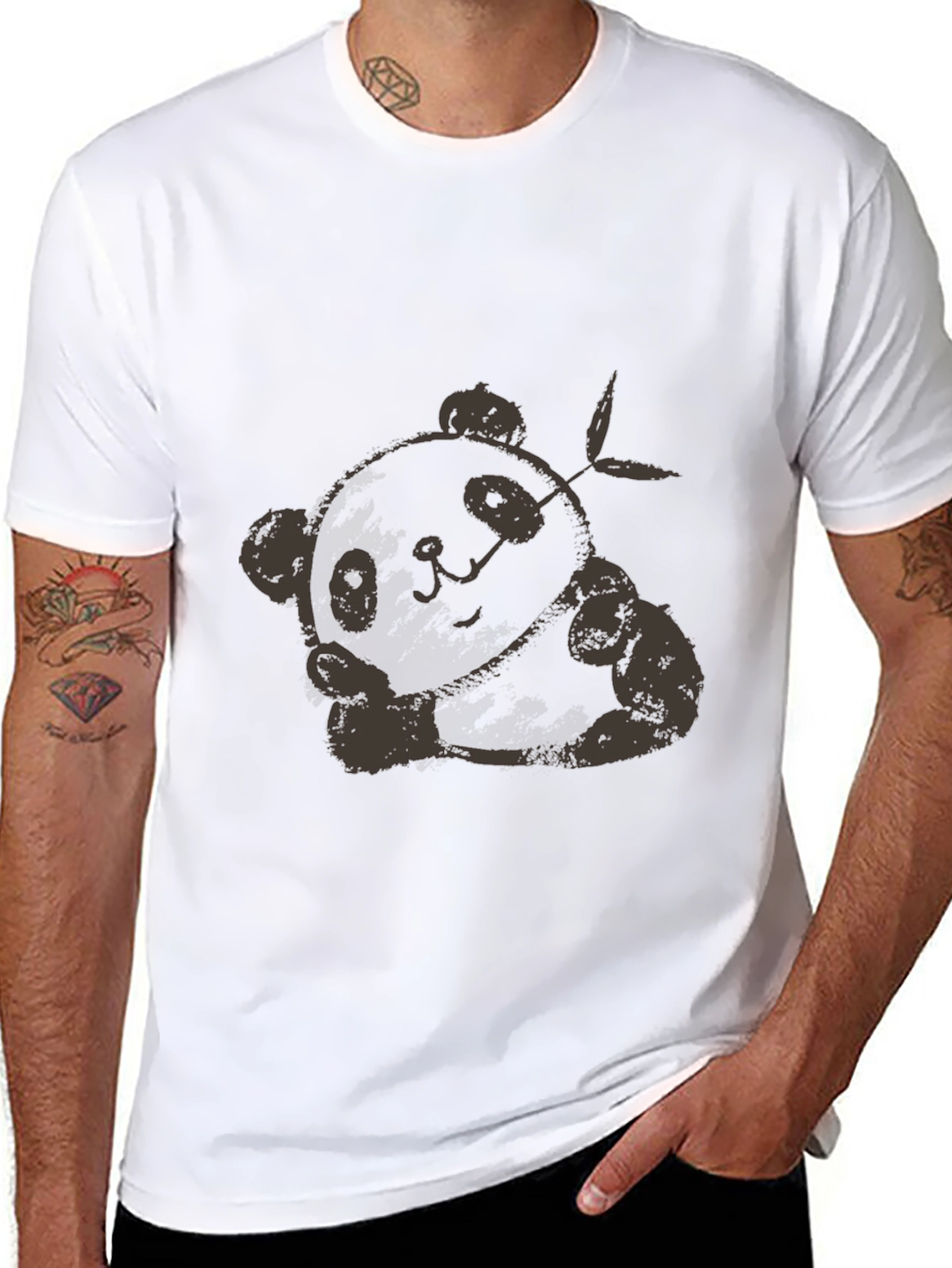 Panda Graphic Tee - Soft Cotton Casual Shirt