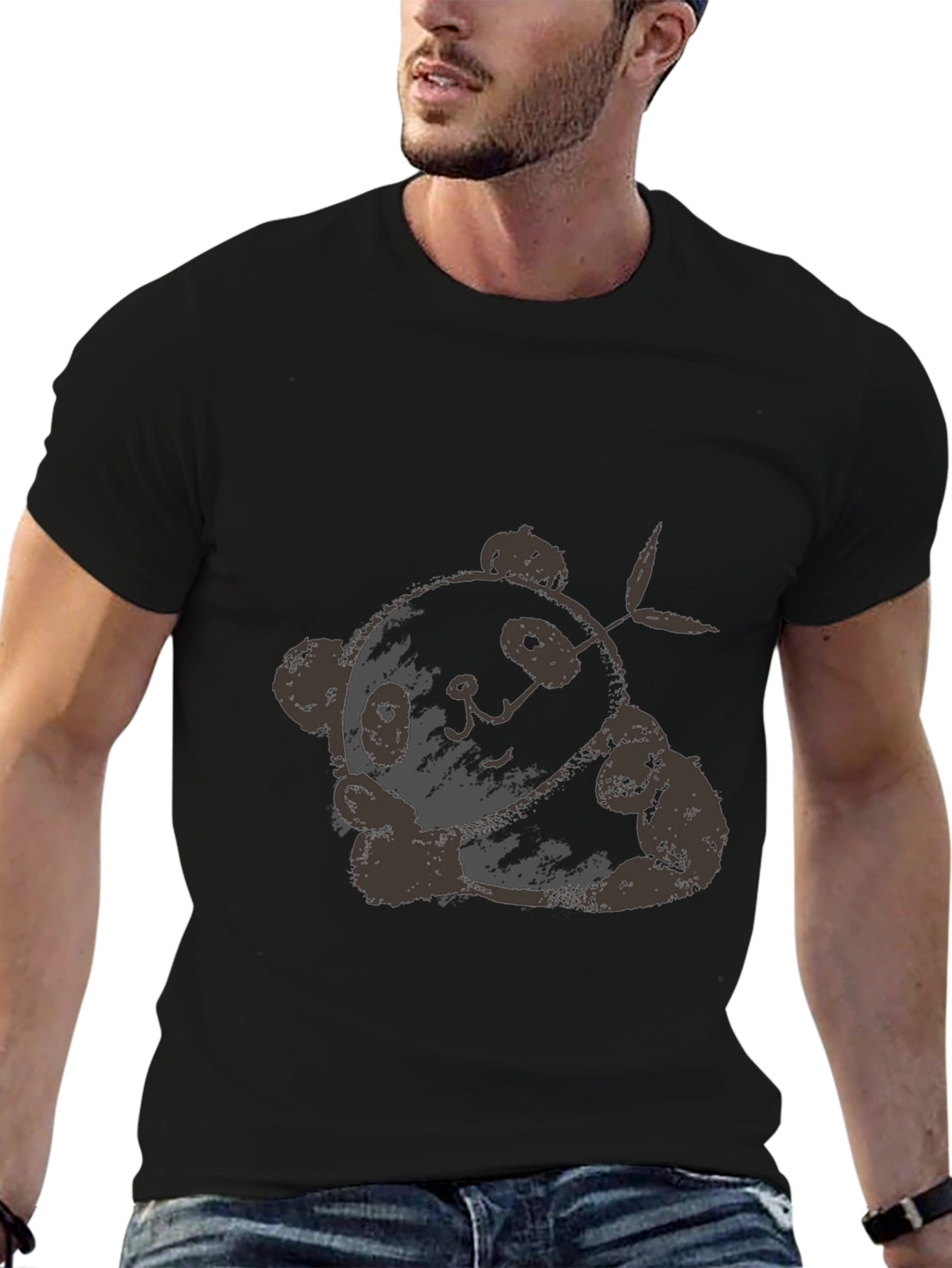 Panda Graphic Tee - Soft Cotton Casual Shirt