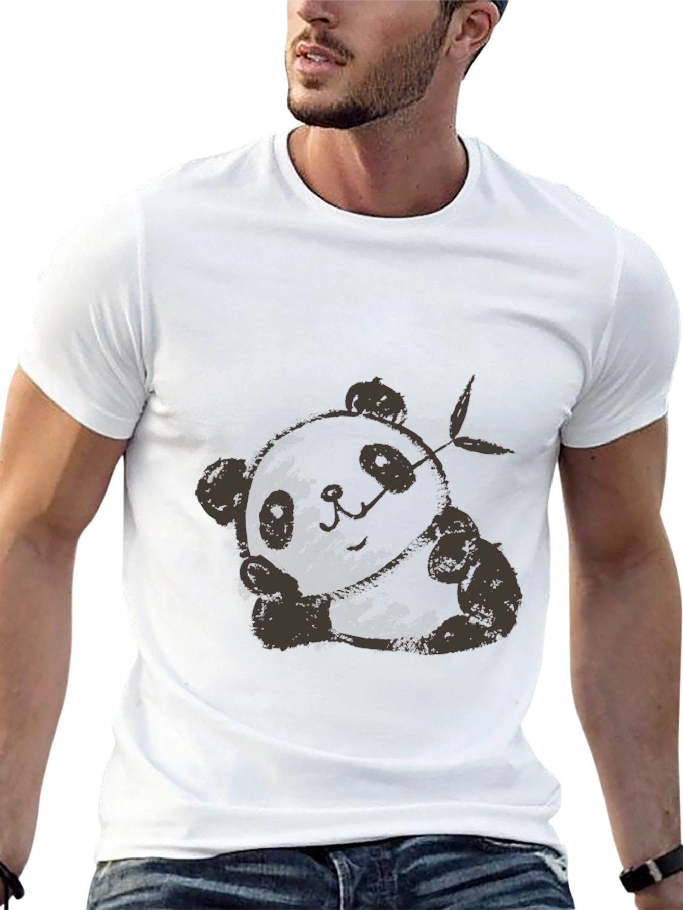 Panda Graphic Tee - Soft Cotton Casual Shirt