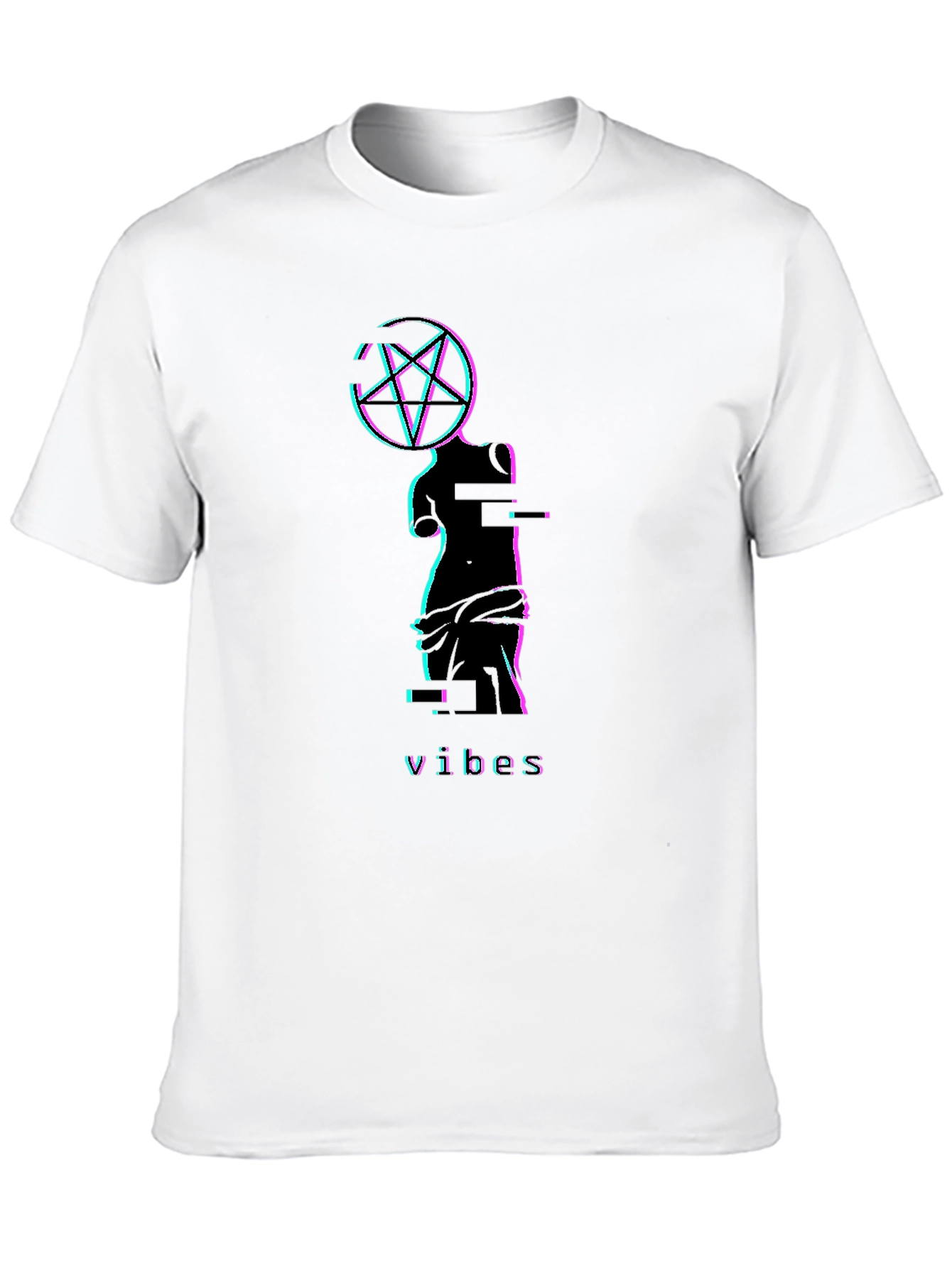 Glitch Venus Vibes T-Shirt - Black
