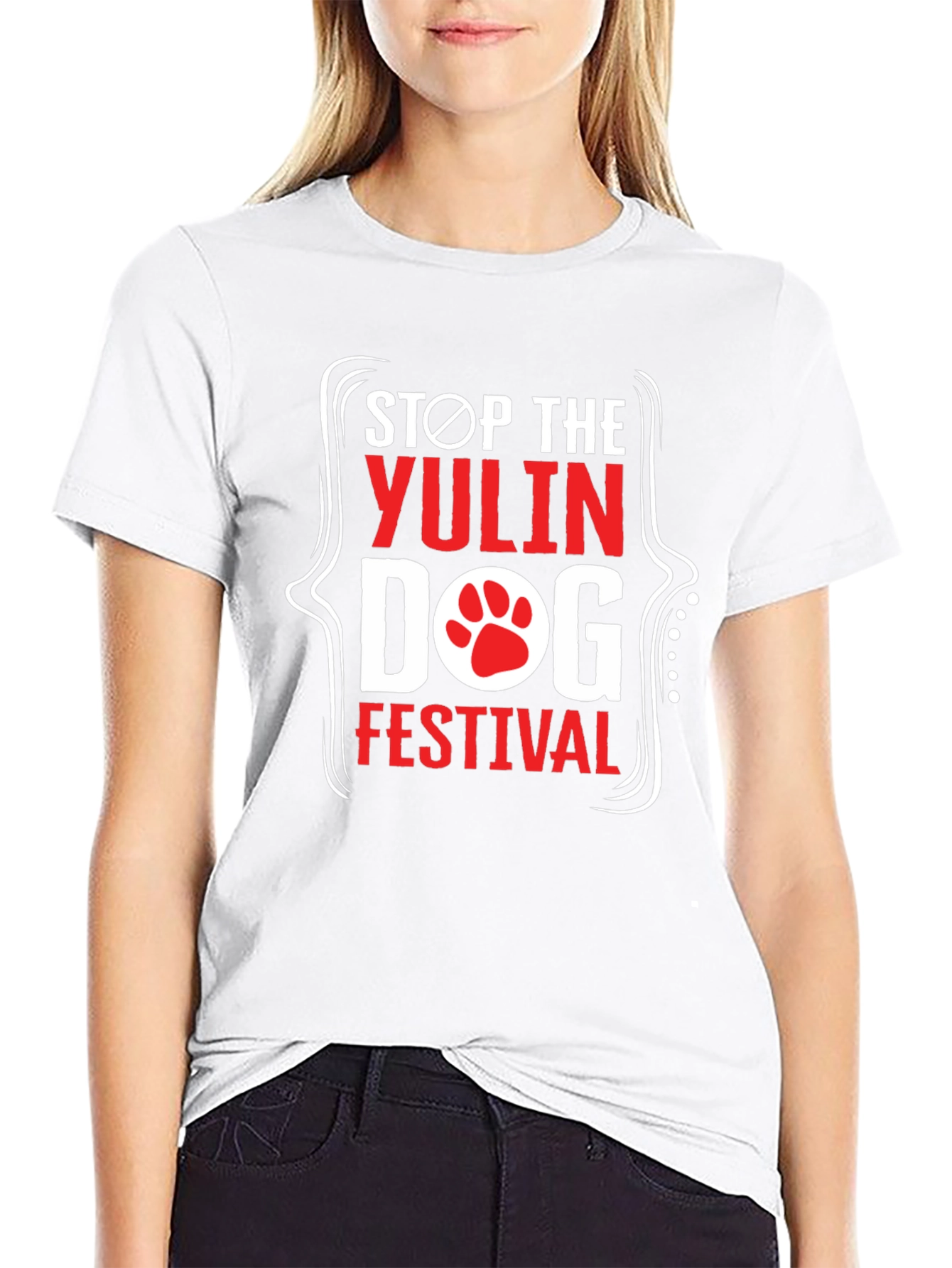 Stop the Yulin Dog Festival Graphic T-Shirt