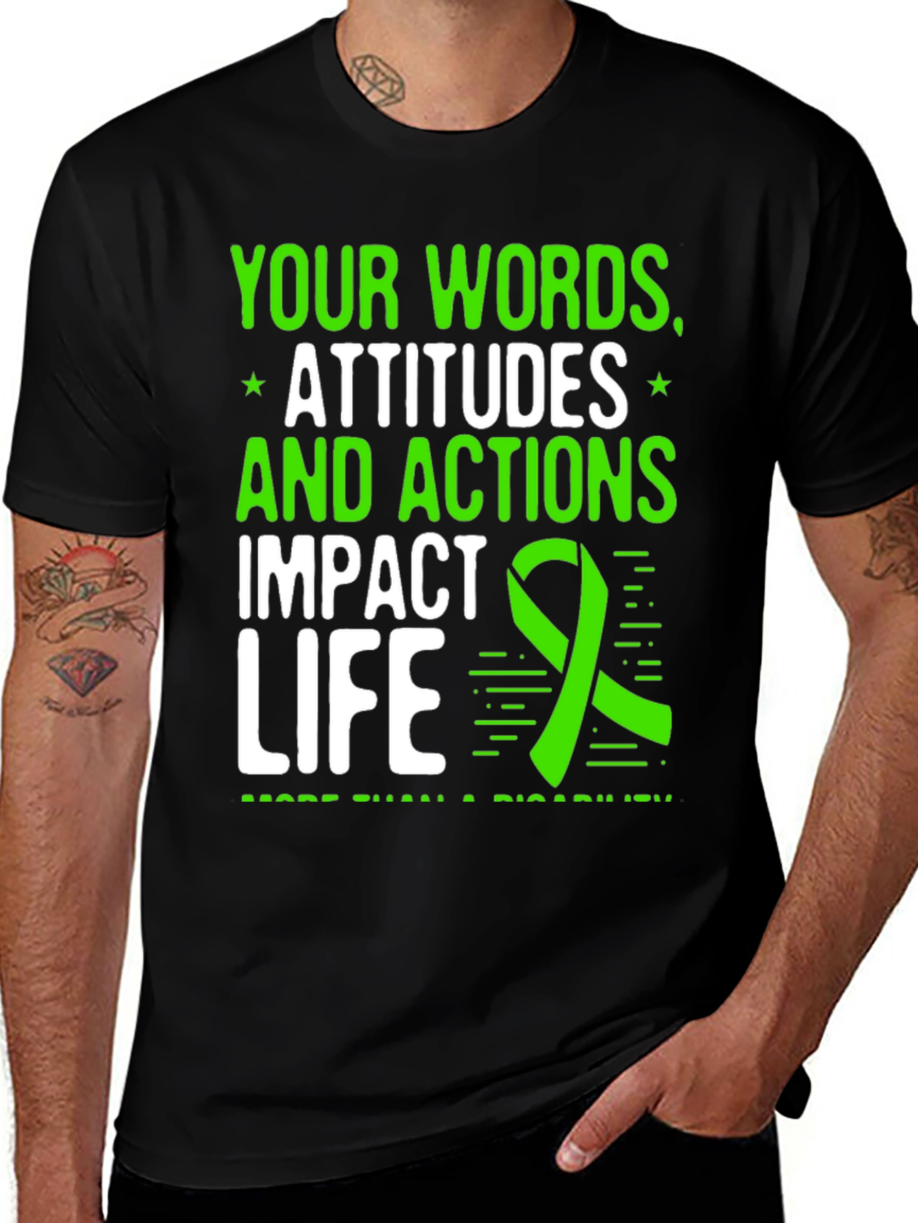 Impact Life T-Shirt: Words Attitudes Actions Matter