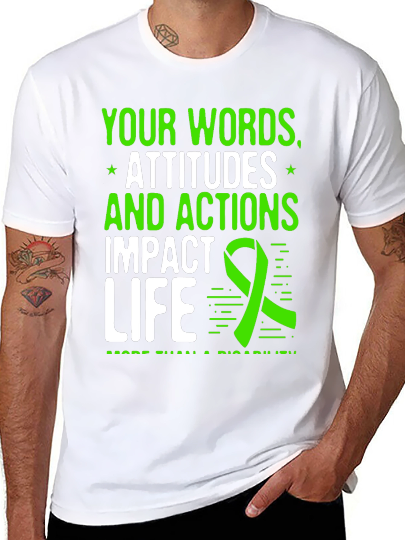 Impact Life T-Shirt: Words Attitudes Actions Matter